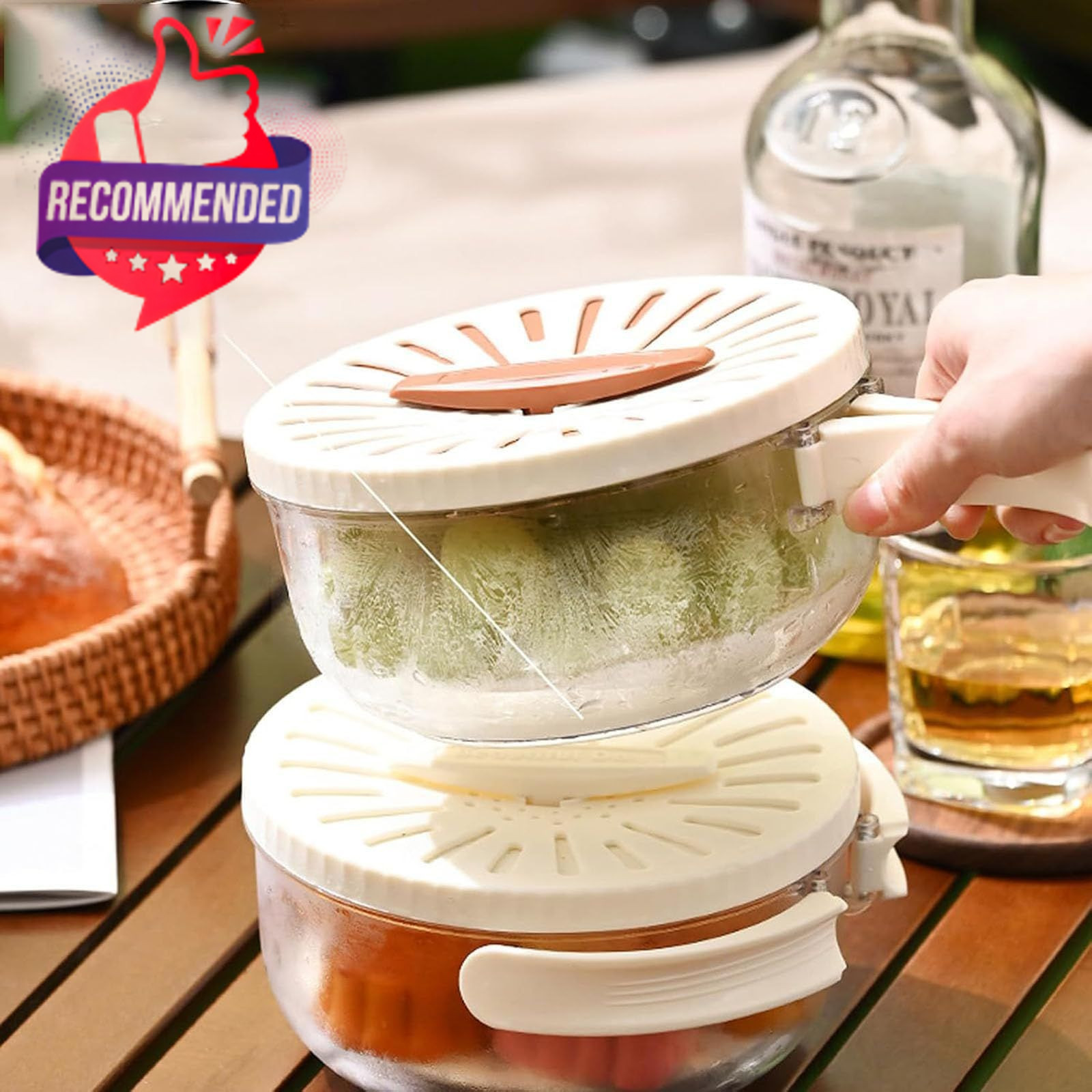 2 In 1 Drainer, Multifunctional Fruit And Vegetable Washing Bowl, 2025 New Fruit