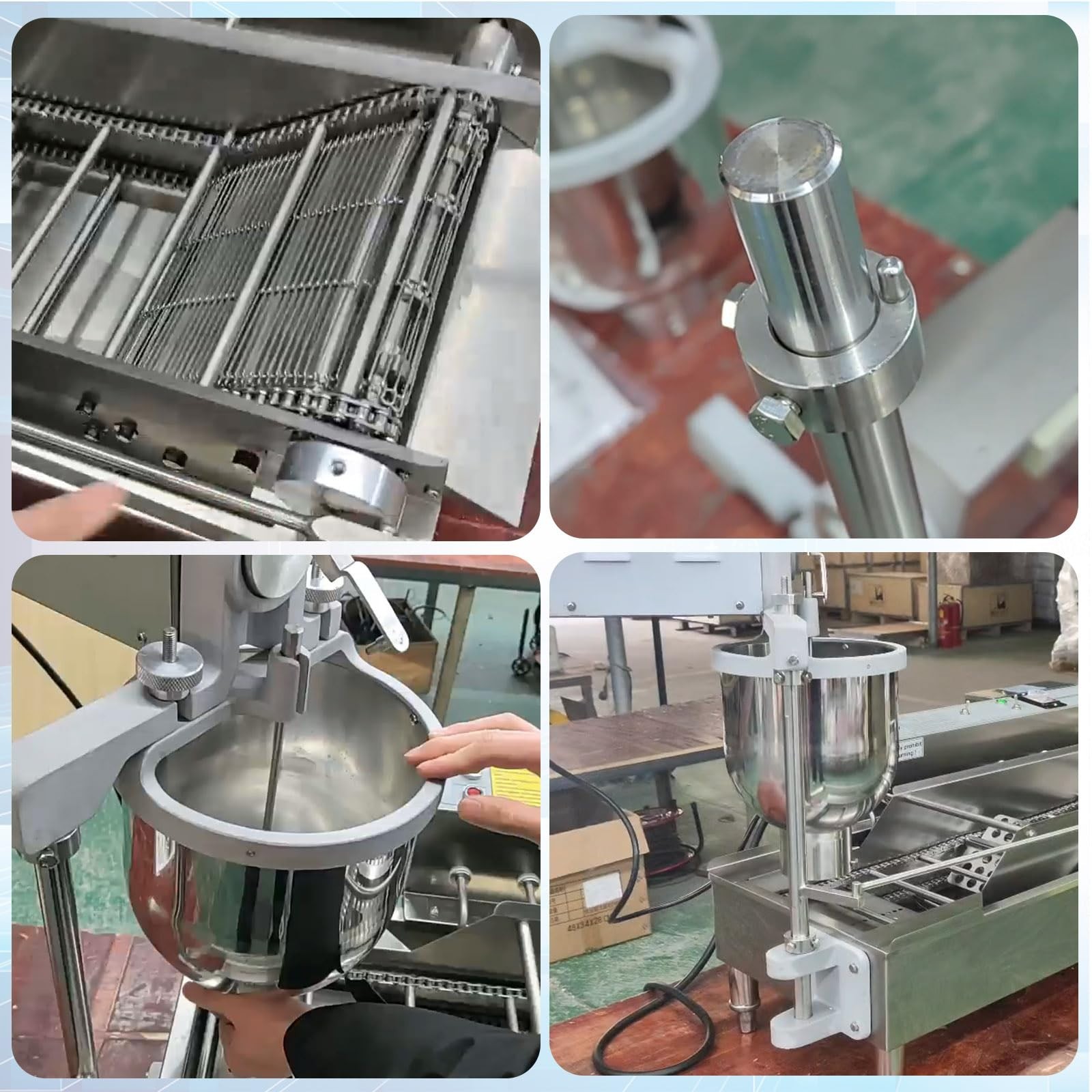 Kolice Auto Doughnut Fryer Donuts Frying Collecting Machine with 3 Sizes Molds