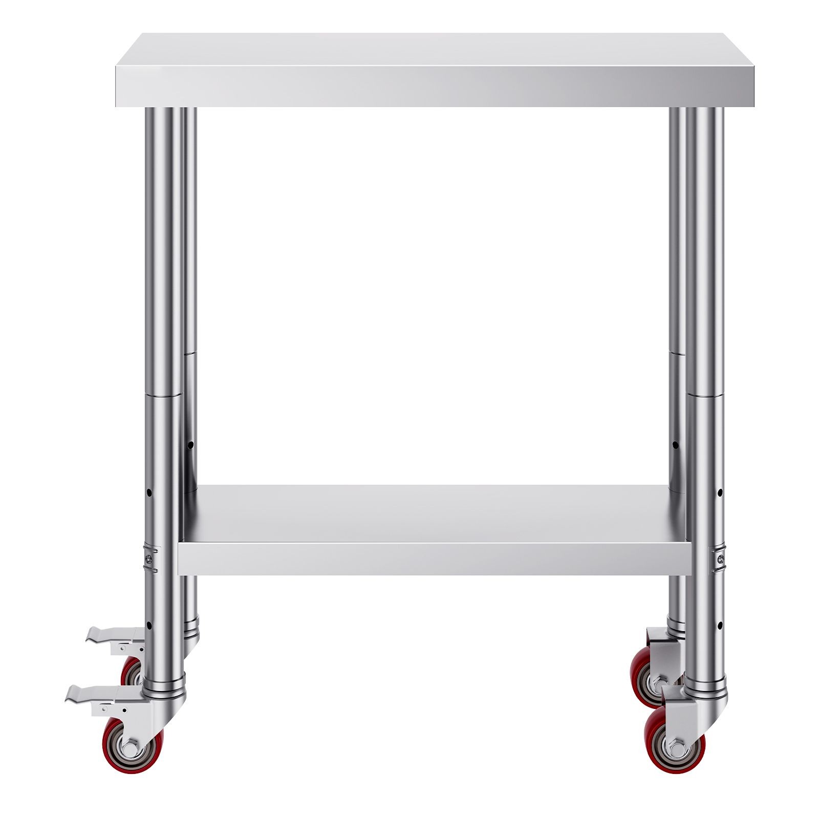 Stainless Steel Work Table 30 x 12 x 34 Inch, 700 LBS Load Capacity with 4