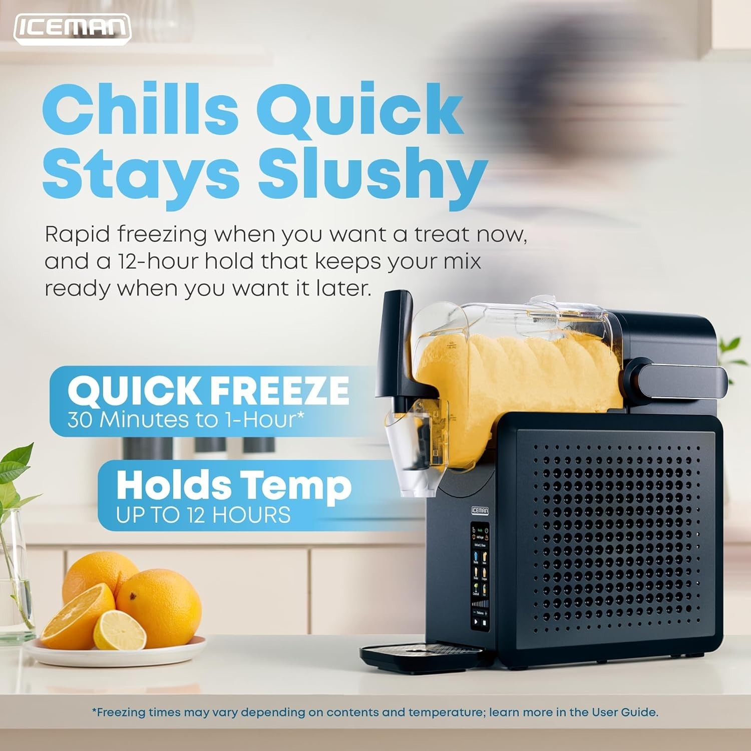 Iceman by Chefman Slush-Ease MAX 90oz Slushie Machine, 64oz Liquid Capacity