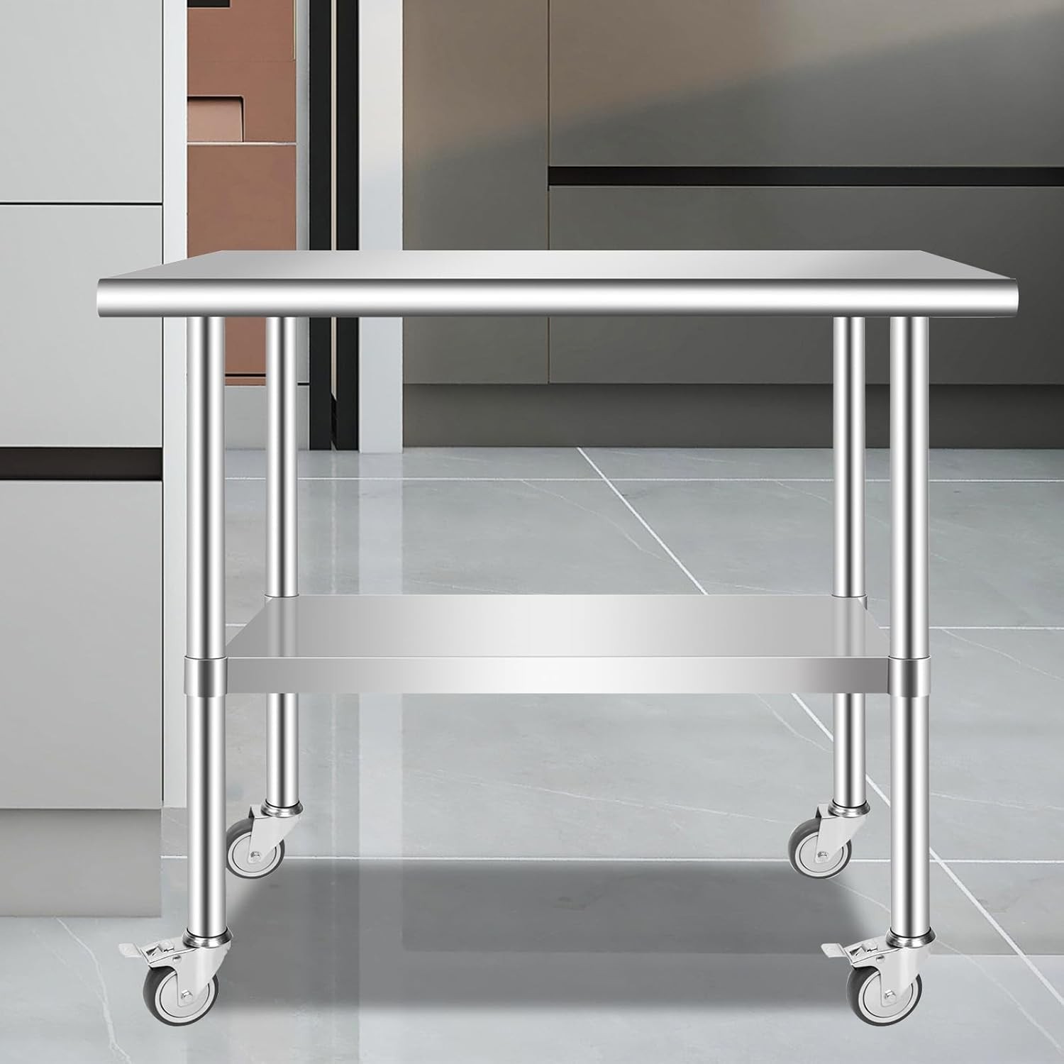 Commercial 48″x24″ Stainless Steel Work Table Room Equipment Food Prep Table