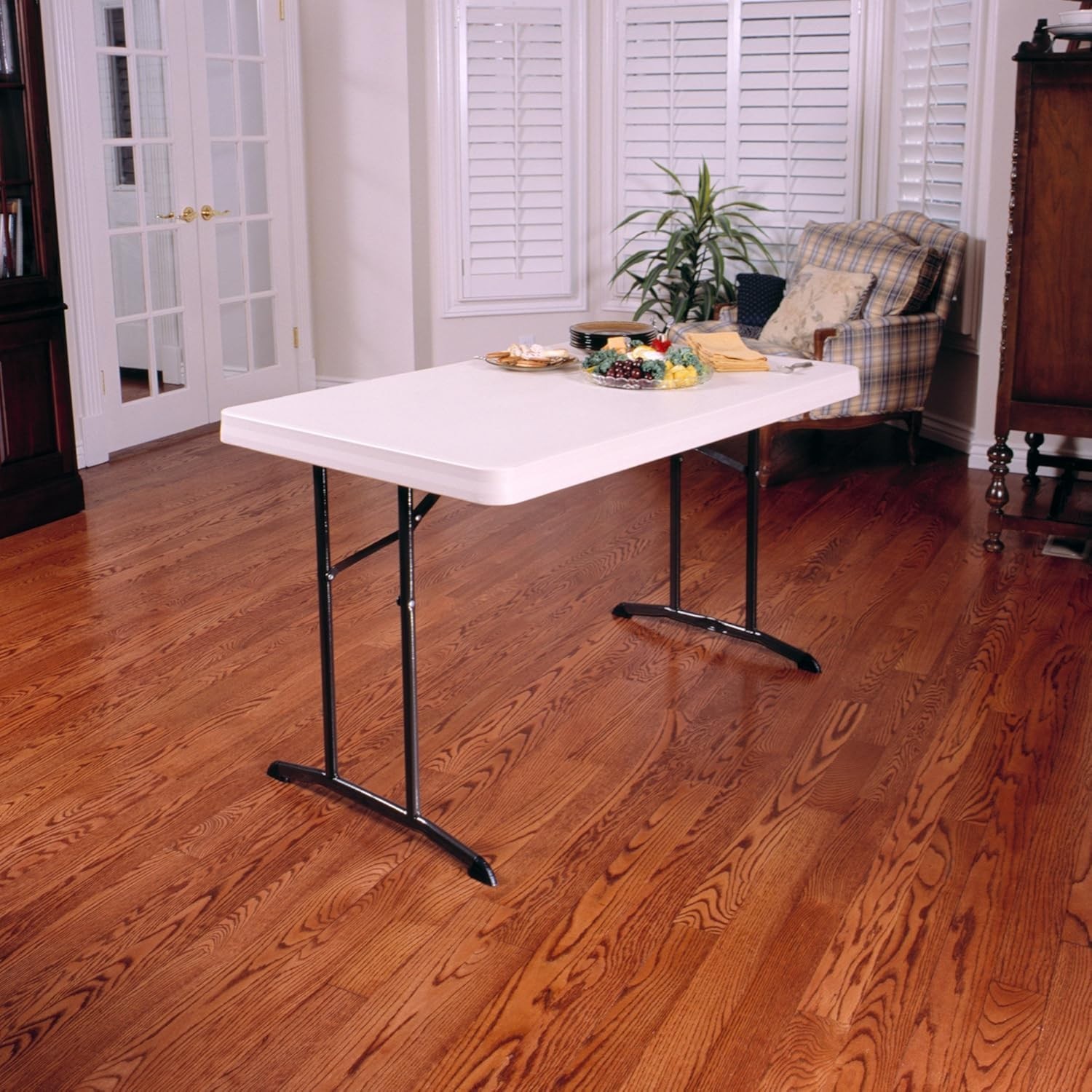 Lifetime 80568 48″ x 30″ Wide Folding Utility Table, 1