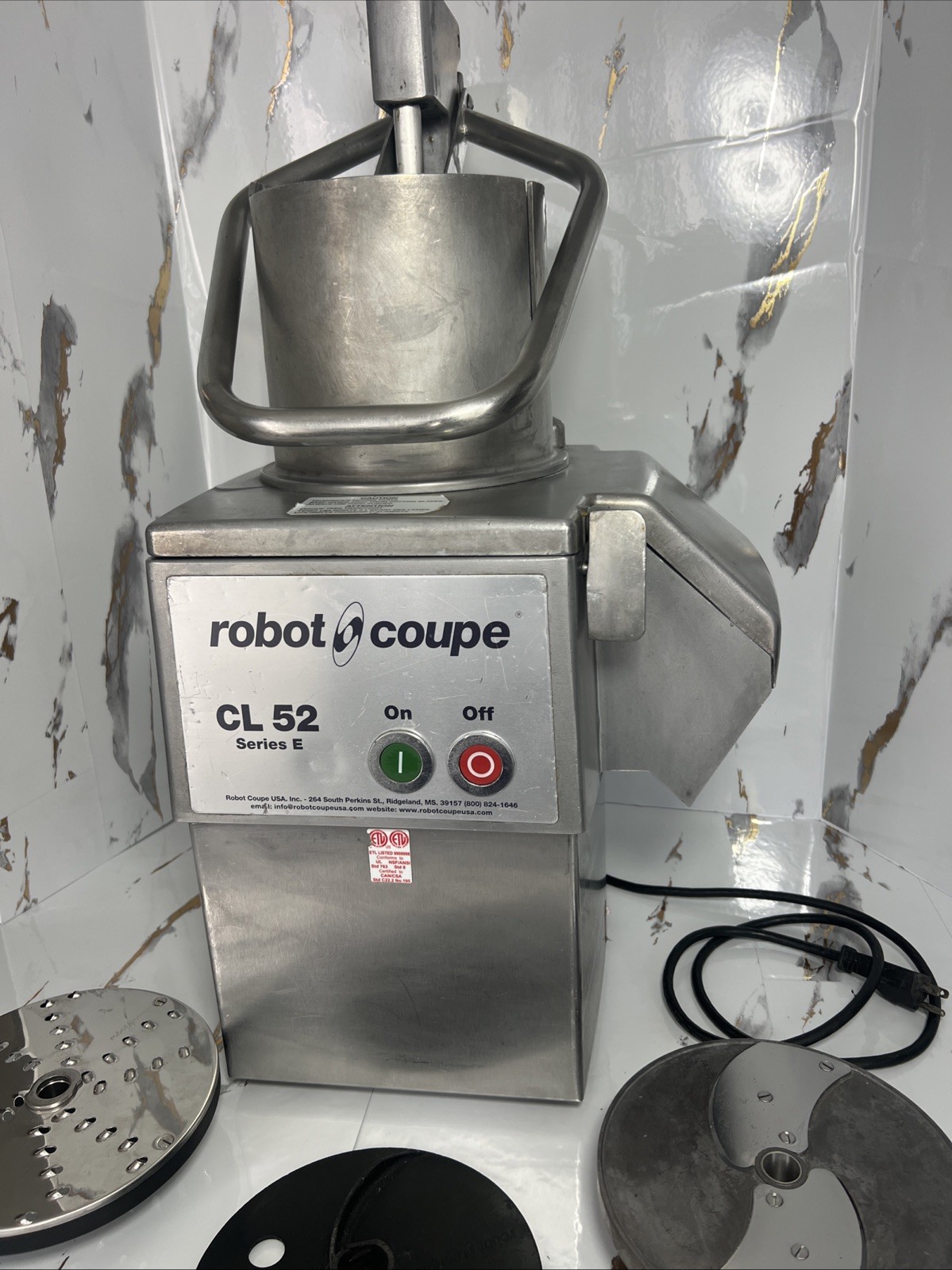 Robot Coupe CL 52 E Series E Continuous Feed Vegetable / Food Processor W/ Discs