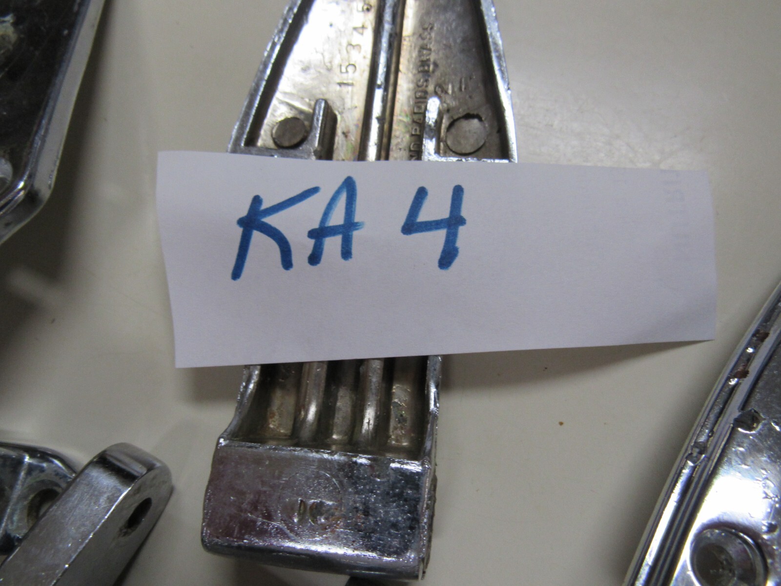 Kason Howe / Grand Rapids Flanged Brass Hinge Polished Chrome-Mix Lot 4 Pc USED
