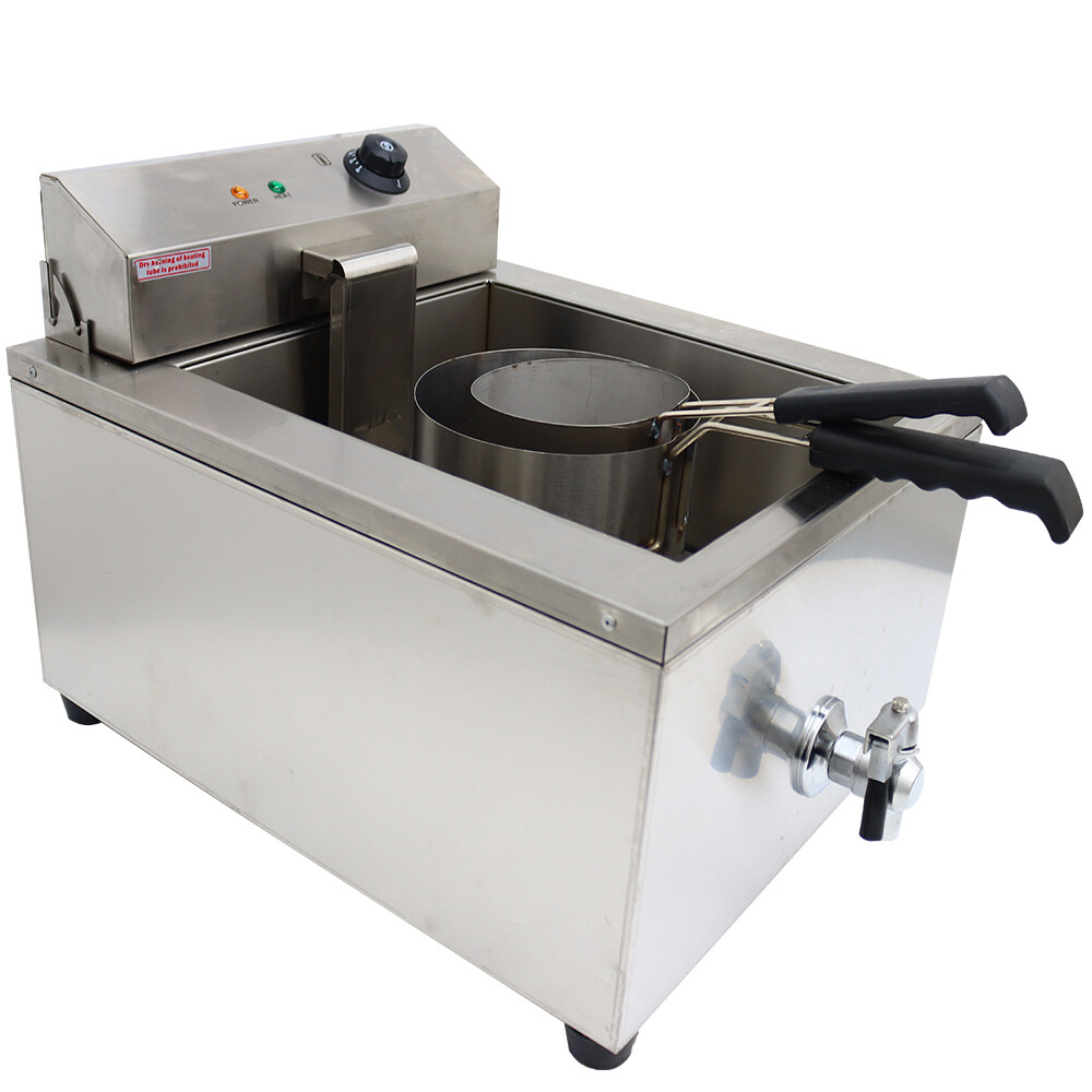110V 60HZ 2KW Funnel Cake Fryer Machine Maker 2 Ring Molds