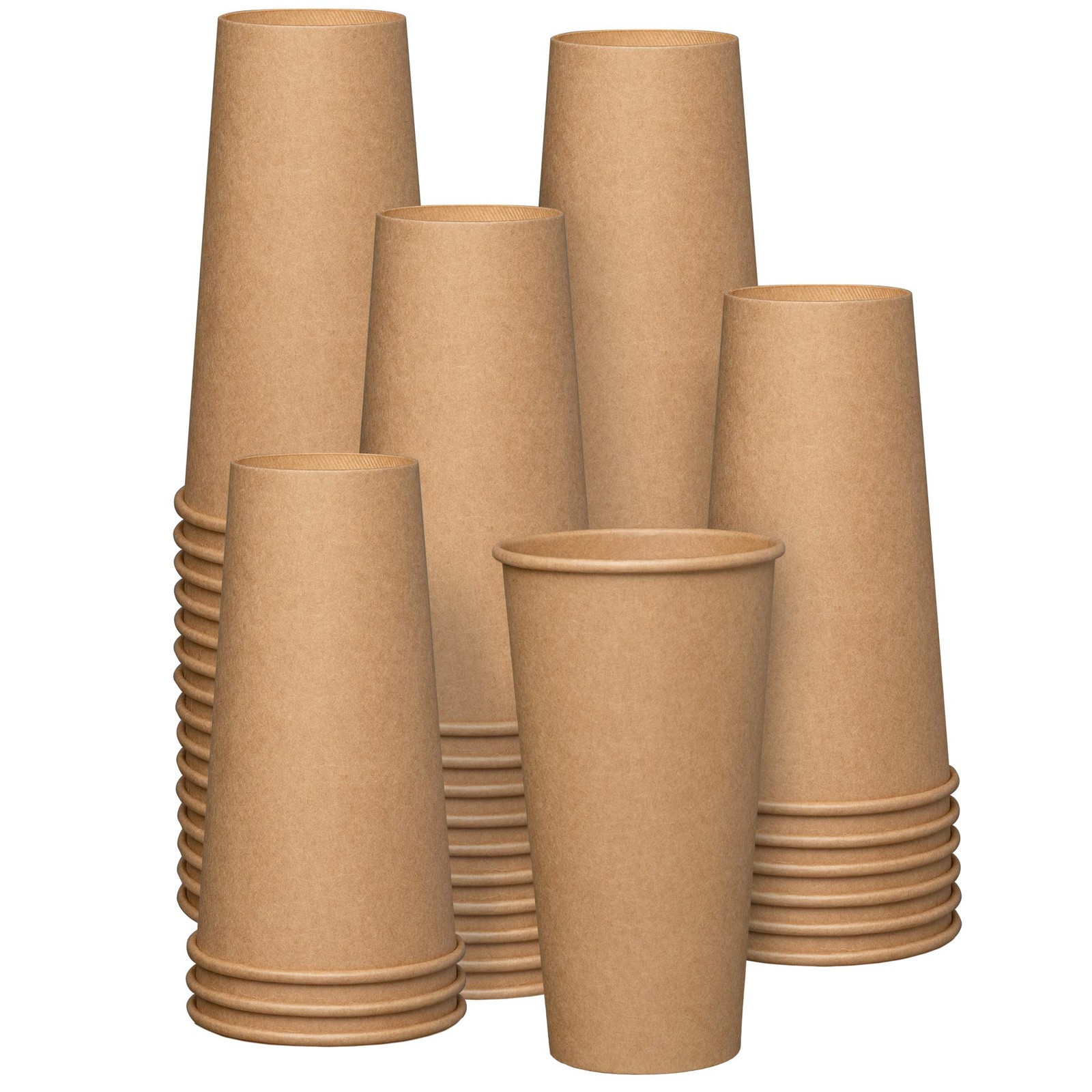 GUSTO [100 Count Kraft Disposable Paper 100 (Pack of 1), 20 oz. –