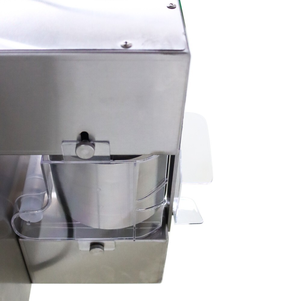 Used 110V Commercial Air Cooling Snowfake Ice Crusher Snow Cone Machine 2 Bucket