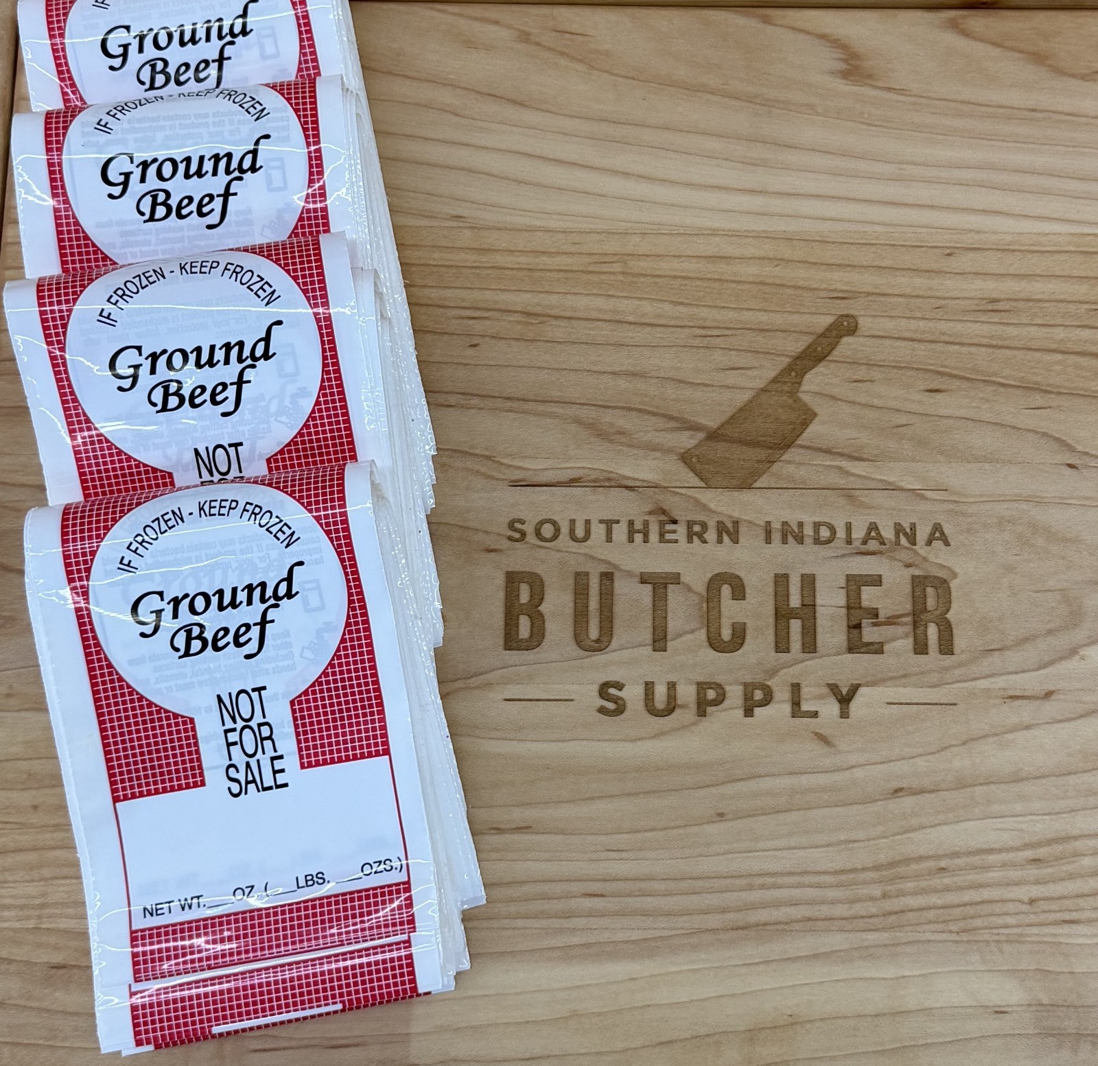 1lb Ground Beef Bag Printed «Not for Sale» – 200 count bags – Free Shipping