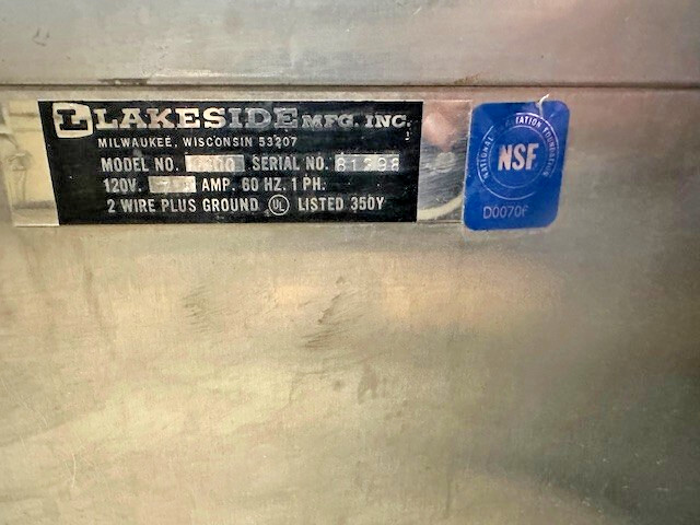 LAKESIDE 6300, 3 COMPARTMENTS, REGULAR HEATED 5″ PLATE DISPENSER CABINET