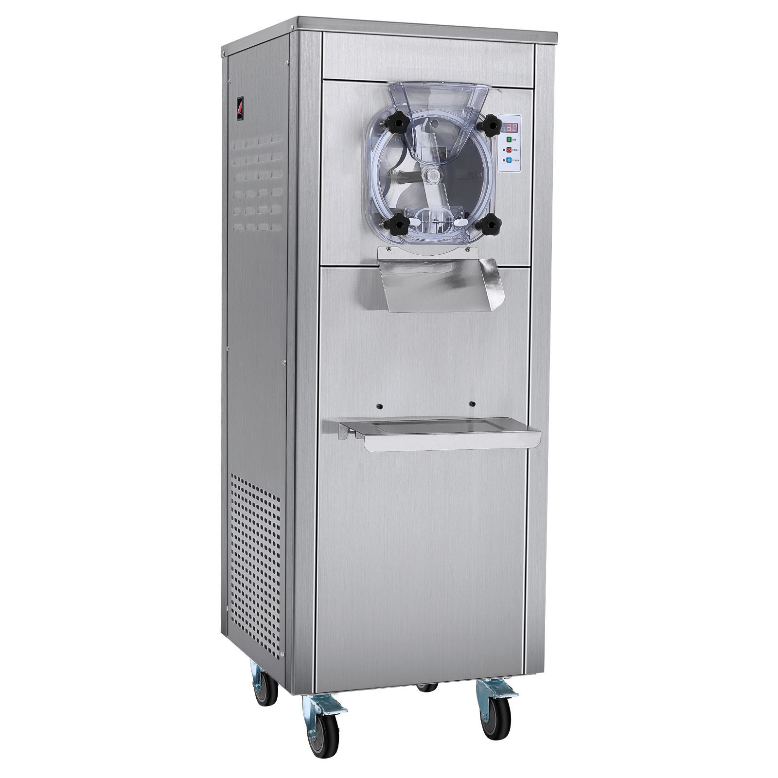 VEVOR Commercial Hard Serve Ice Cream Machine Maker 18 L/H Yield Single Flavor