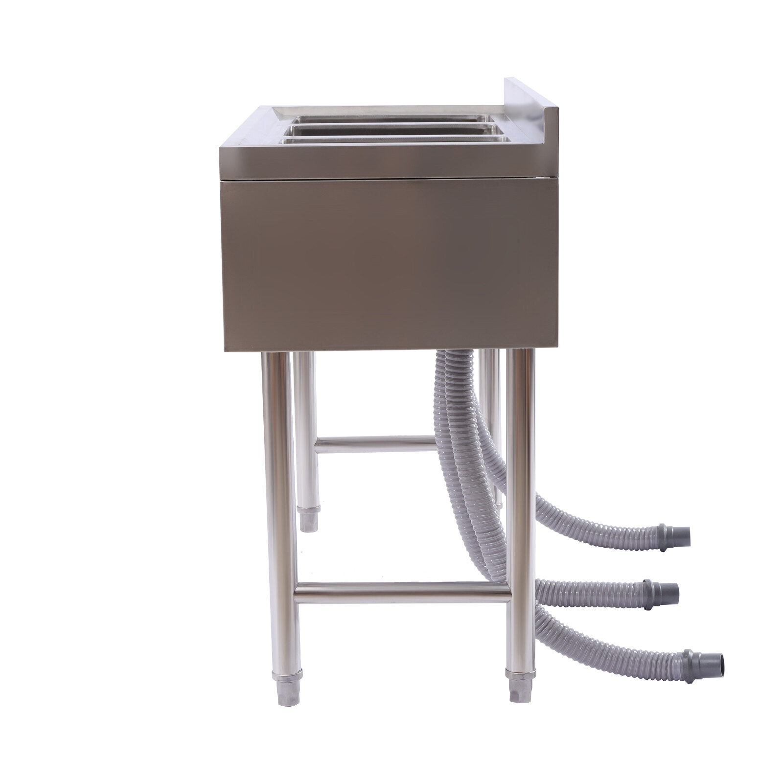 Three 3 Compartment Stainless Steel Commercial Kitchen Restaurant Bar Sink