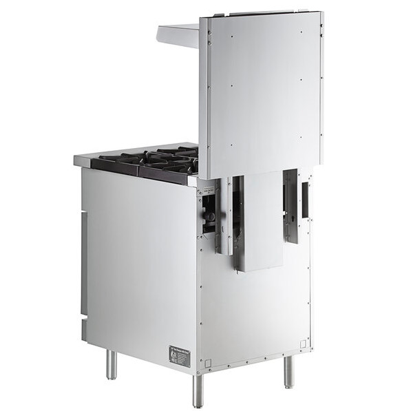 Commercial Kitchen Restaurant 24″ LIQUID PROPANE 4 Burner Range w/ Standard Oven