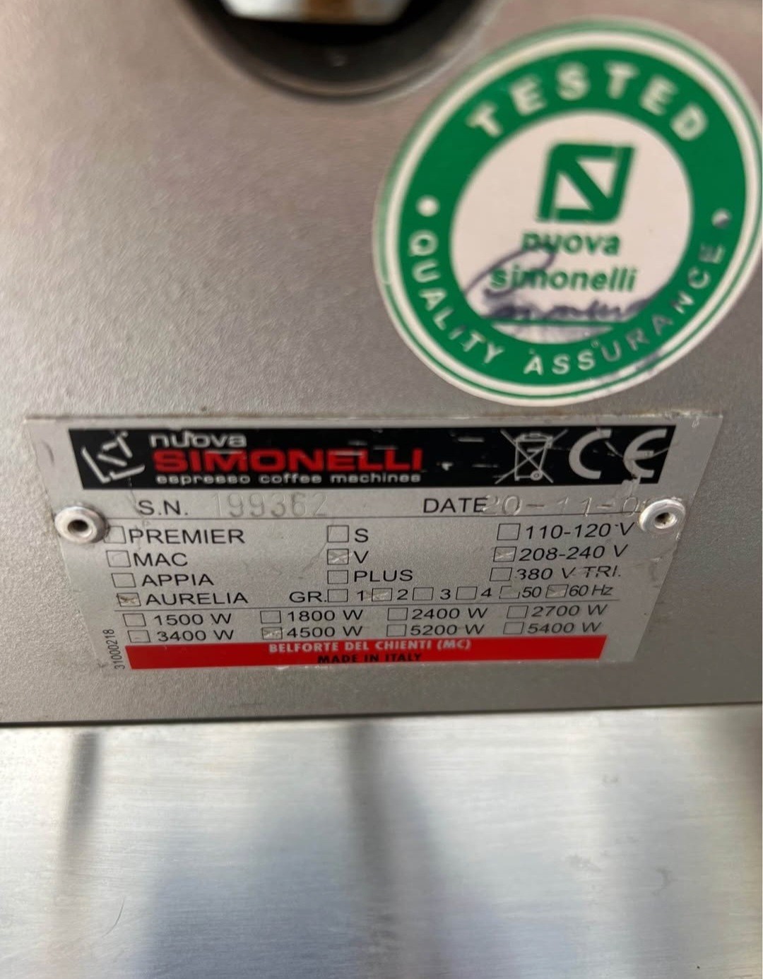Nuova Simonelli Aurelia Commercial Automatic Espresso Machine, Dual Voltage, Gr…