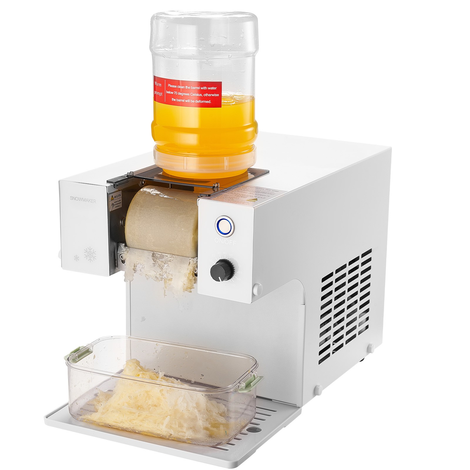 Uimoso Snowflake Ice Maker 132LBS/24H Ice Shaving Machine for Home Use