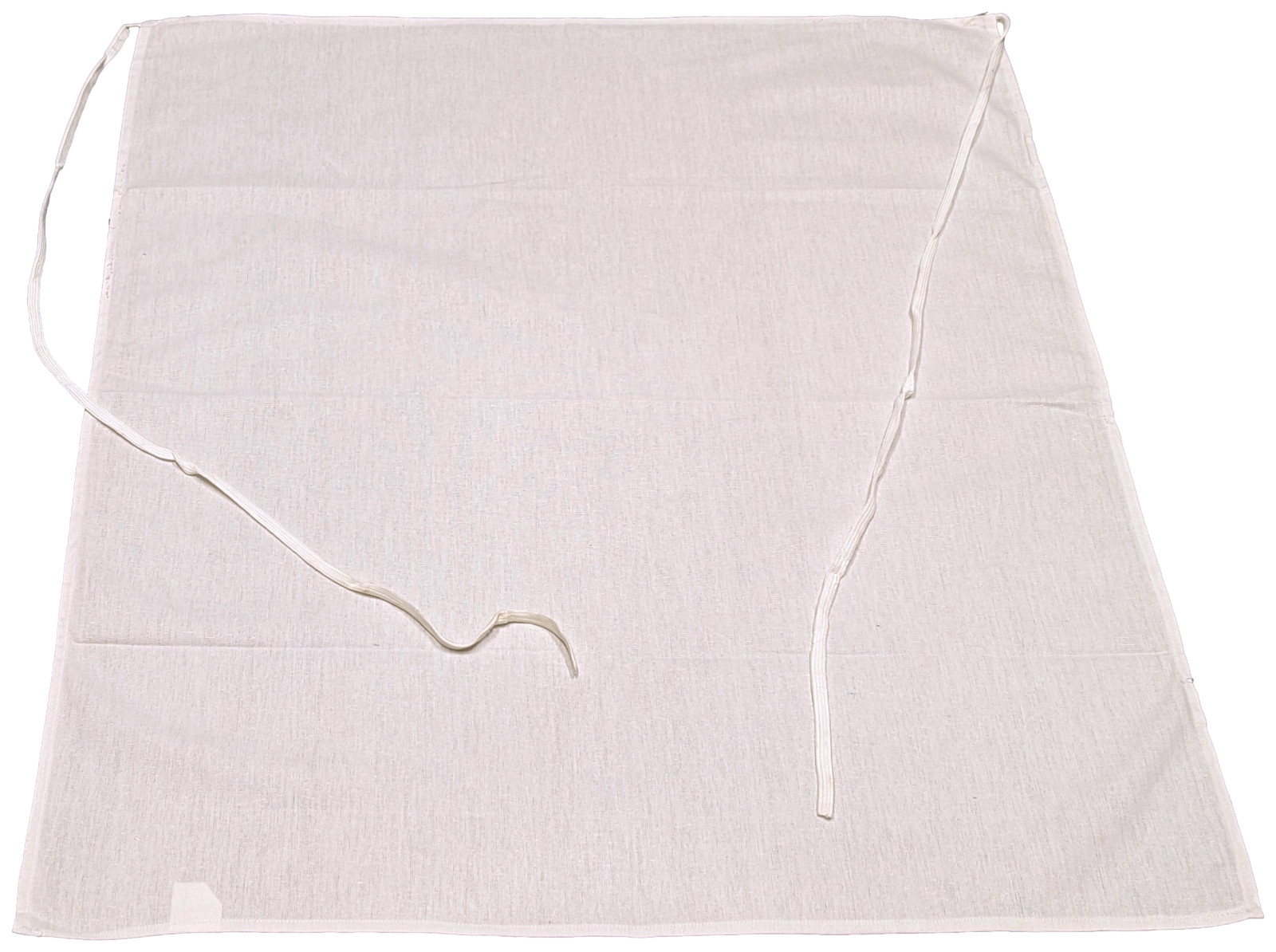 Bar Apron 32 x 41 White 55% Cotton 45% Polyester No Pockets Tie Strap Closure