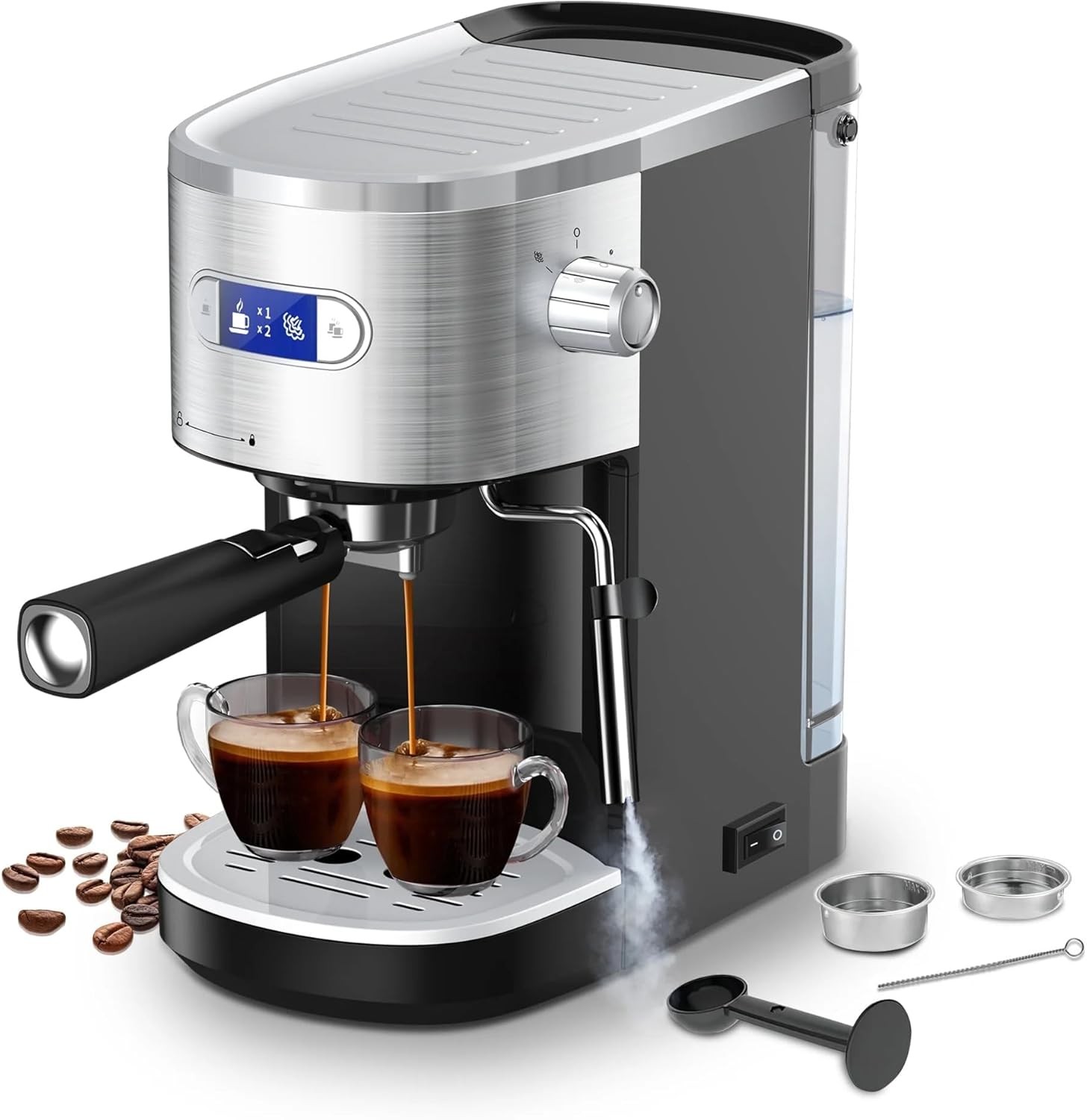 Espresso Machine 20 Bar, Semi-Automatic Professional Coffee Machine for