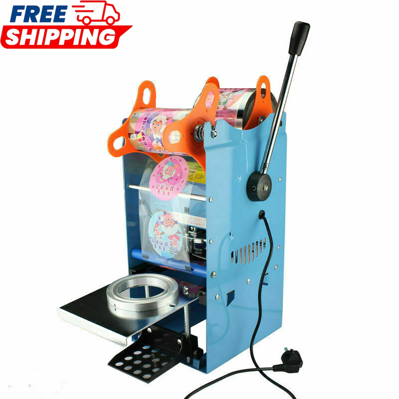 220V Manual Semi-automatic Cup Sealer Sealing Machine Bubble Tea Coffee 300Cup/h