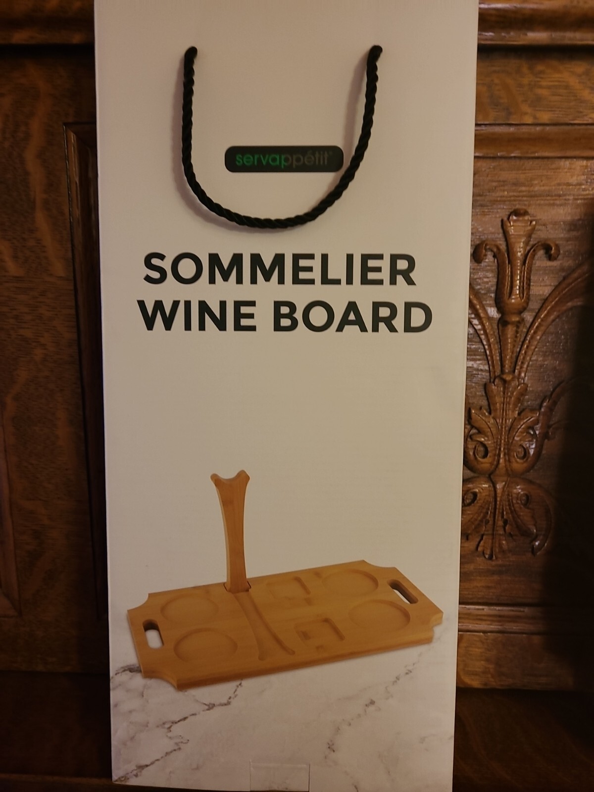 Sommelier Wine Board Bottle Holder Prop Up Board New S4