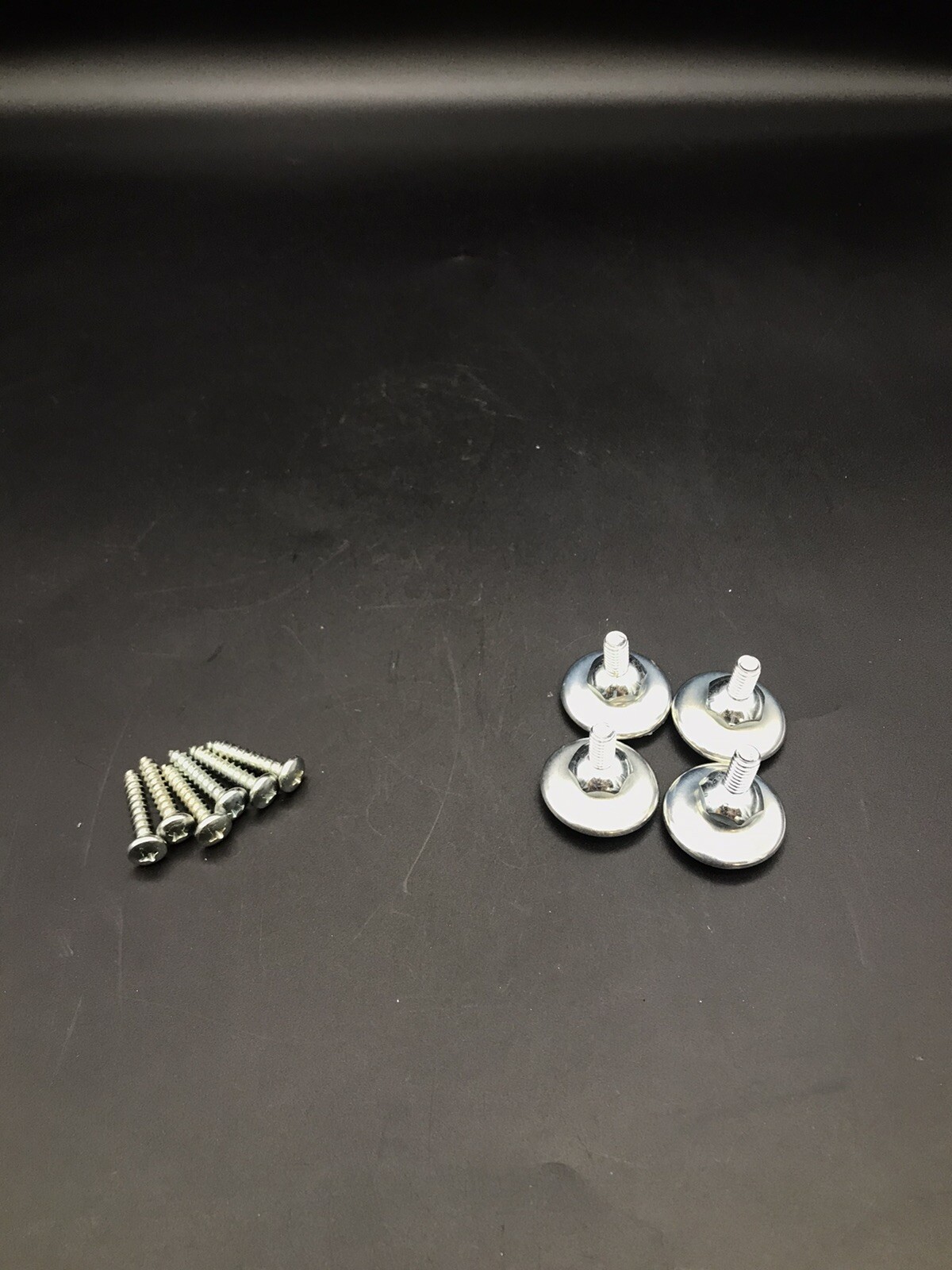 Royal Industries Floor Glide Kit Nickel Plated with Nylon base includes screws