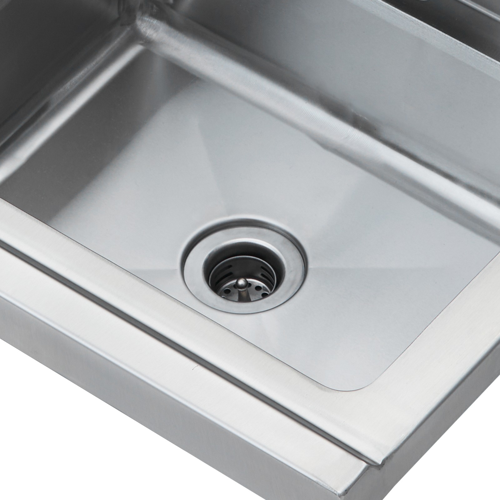 VEVOR 17″x12.8″ Commercial Hand Wash Sink Wall Mount Basin Stainless Steel NSF