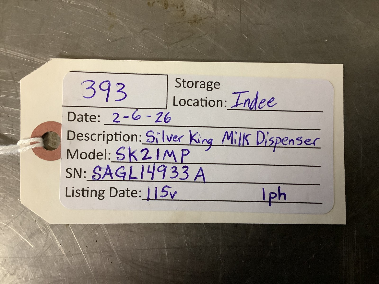 Milk Dispenser Silver King SK21MP 115v Tested