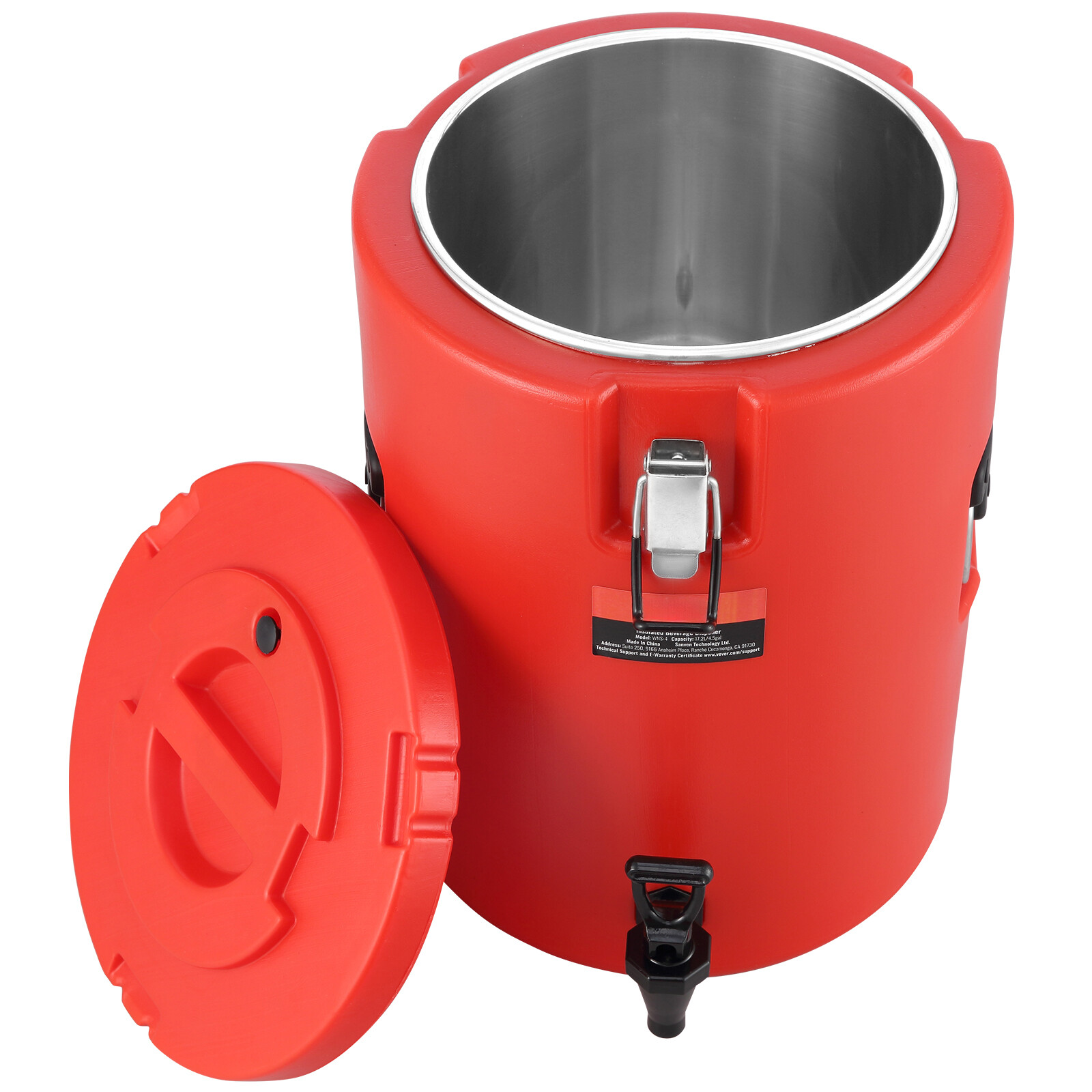 VEVOR Insulated Hot and Cold Beverage Dispenser Server 4.5Gallon Stainless Steel