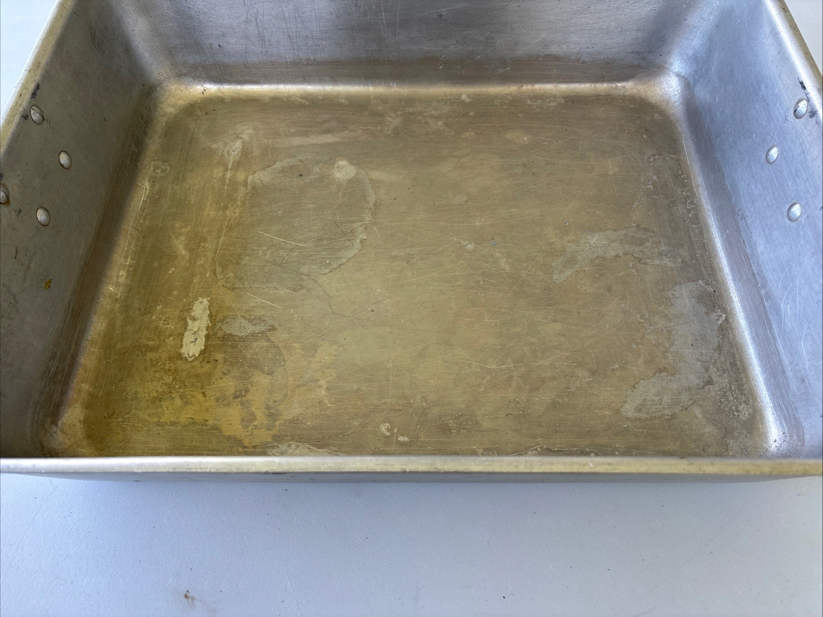 Vintage National Testing Commercial Aluminum Cookware Roasting Pan Stock 1620