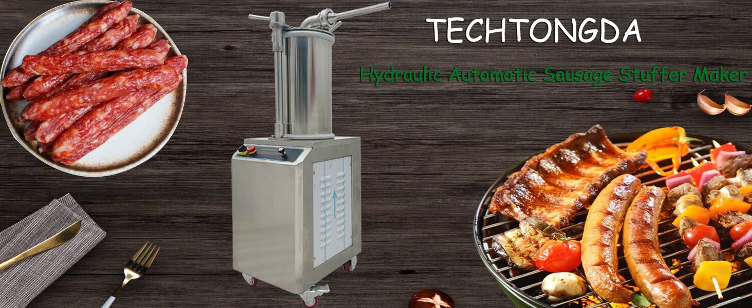 Electric Sausage Stuffer Hydraulic26L Automatic Sausage Filling Machine 400kg/h