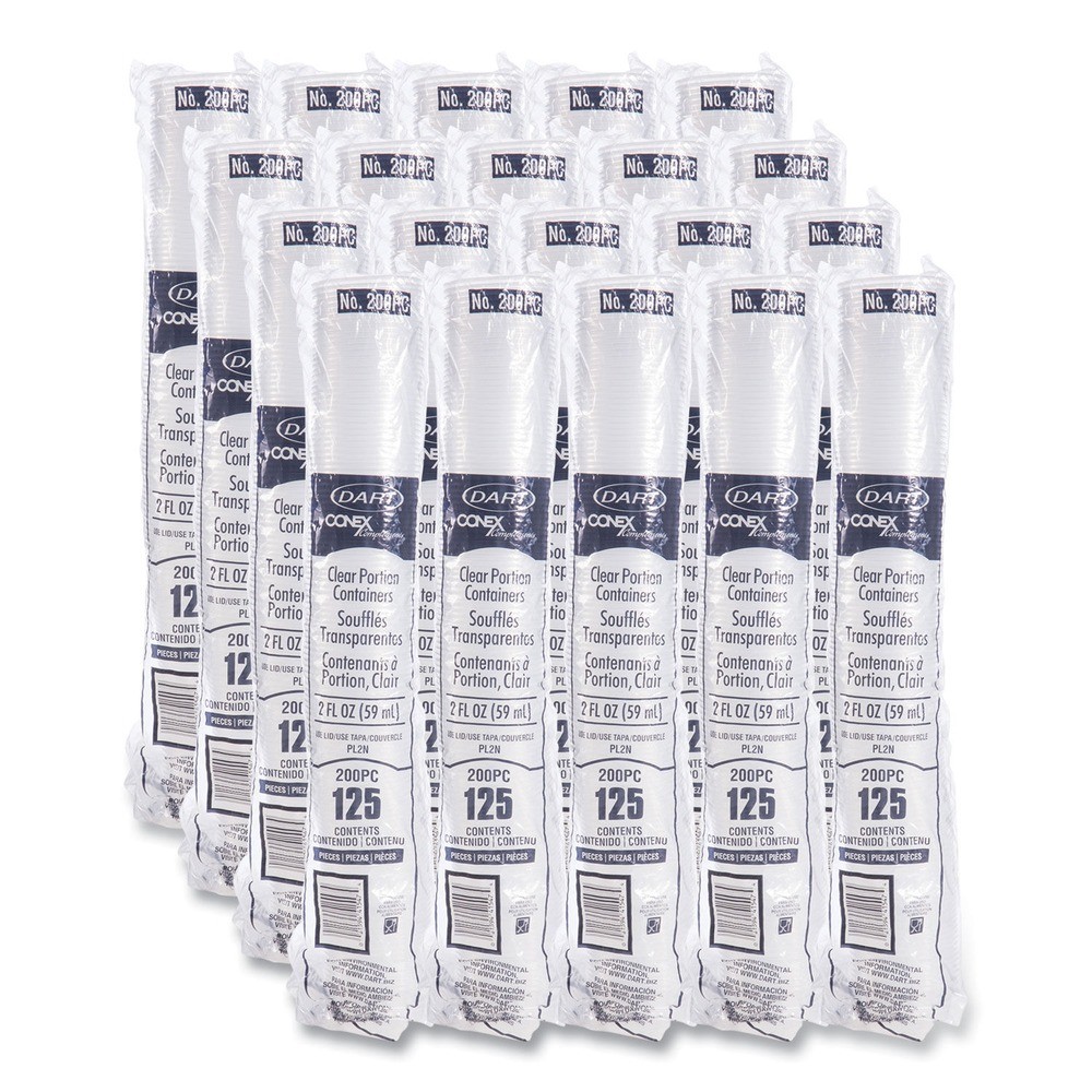 Dart 200PC 2 oz. Conex Complements Portion/Medicine Cups – Clear 2500/CT New