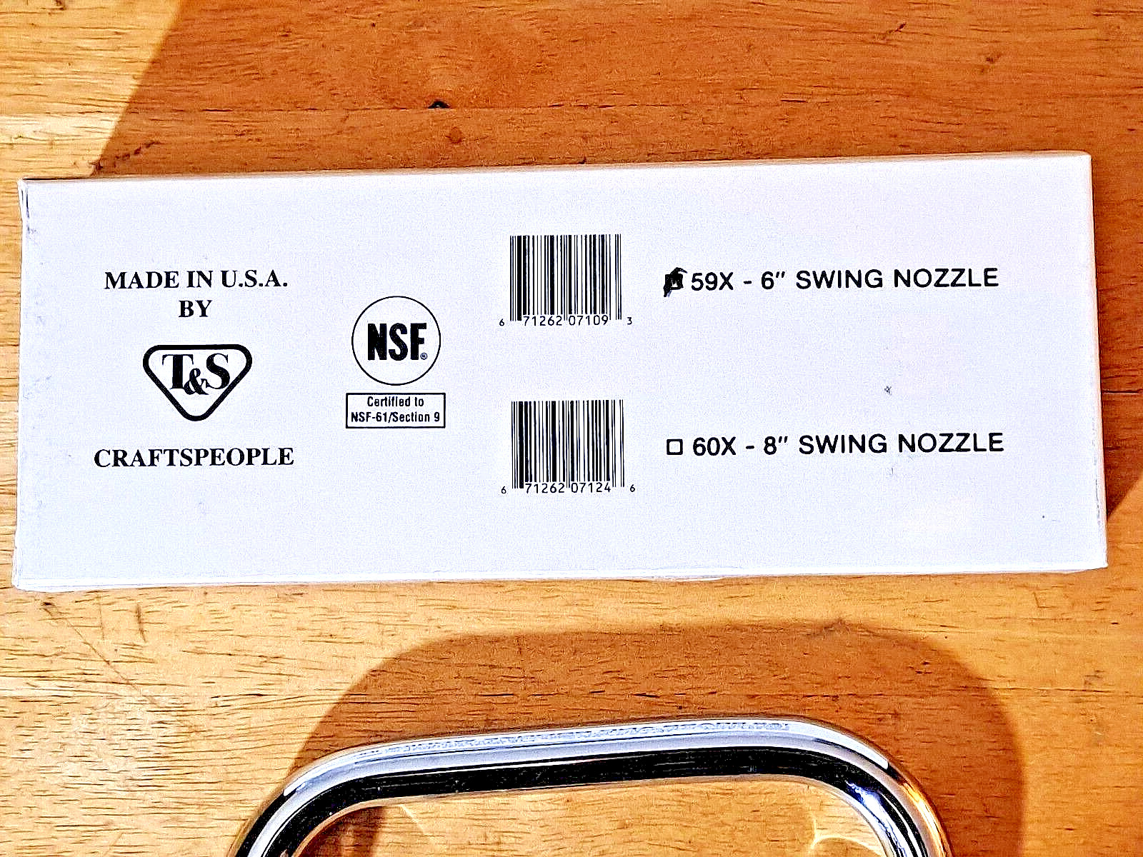 T&S 59X 6″ Swing Nozzle Spout New In Box FREE SHIPPING