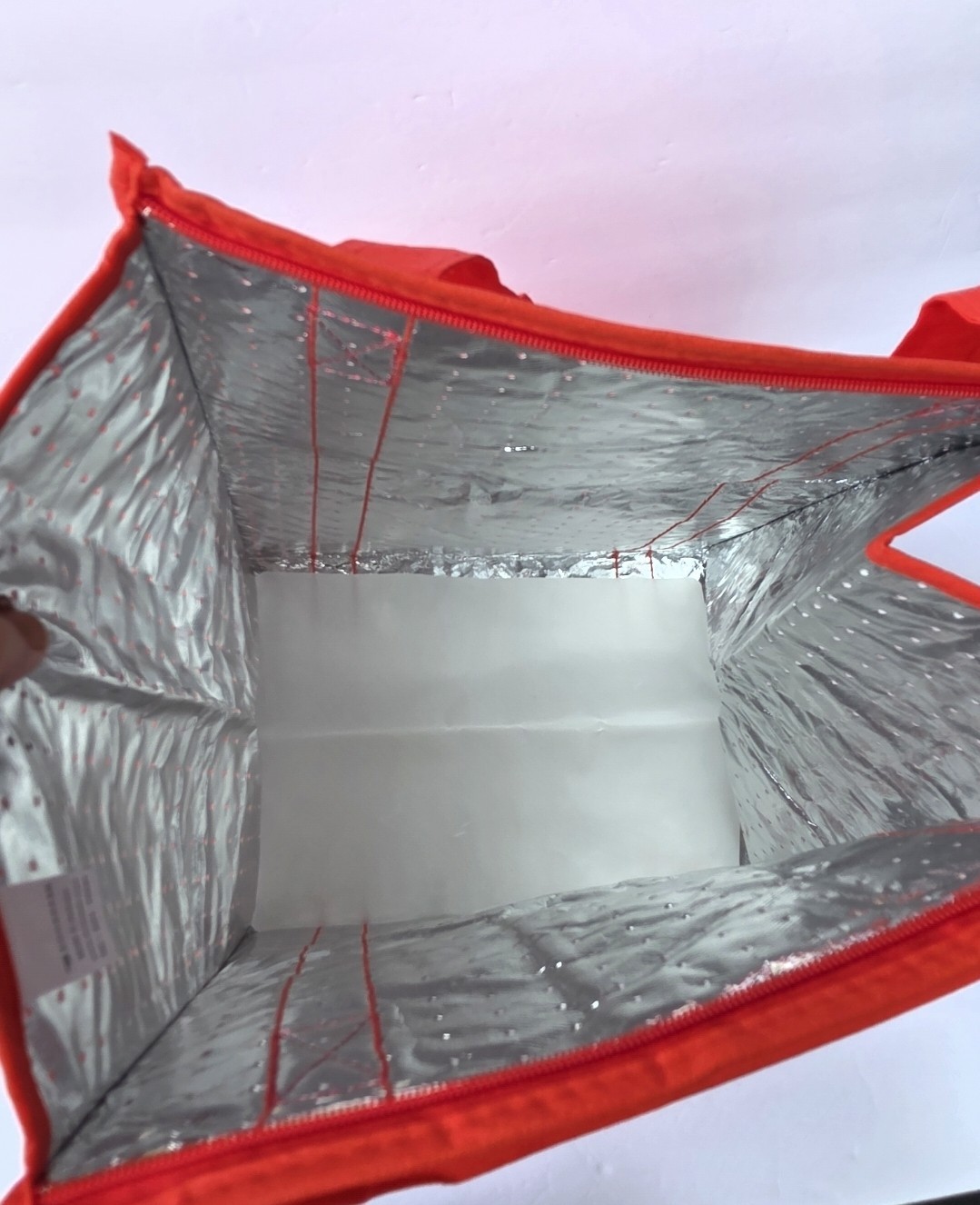 NEW Red Doordash Insulated Food Delivery Bag With Zipper Authentic 13x10x15″