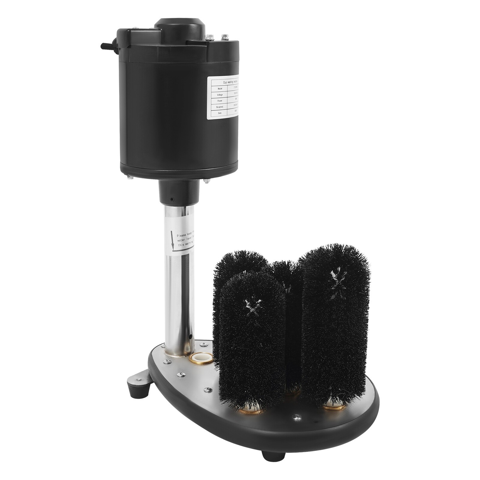 Electric Glass Washer 5-Brush Electric Commercial Wine Glass Cleaning Machine