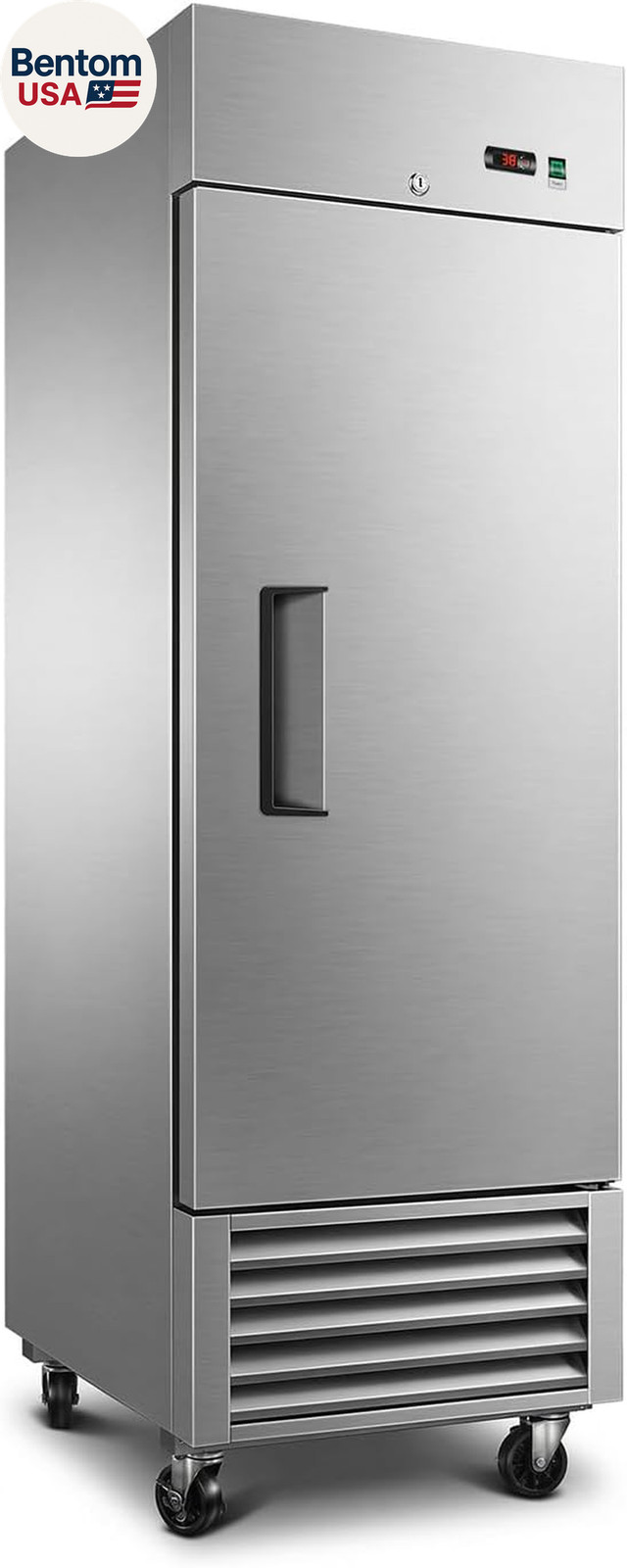 27″ W Commercial Refrigerators, 23 Cu.Ft Commercial Reach-In Stainless Steel Ref