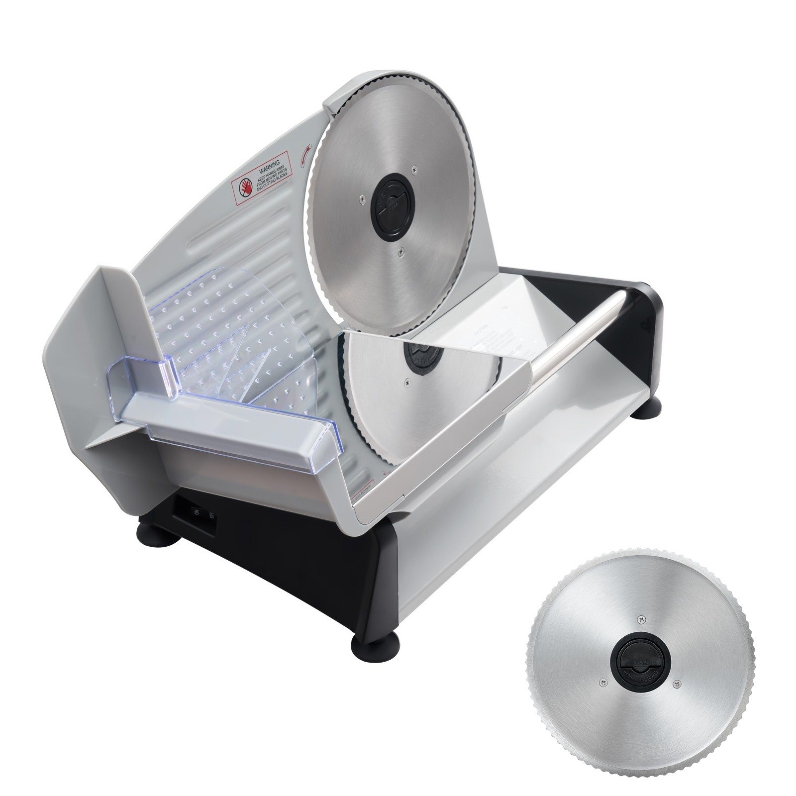 Uimoso Electric Meat Slicer Machine 200W with 7.5-Inch Blade for Home Use