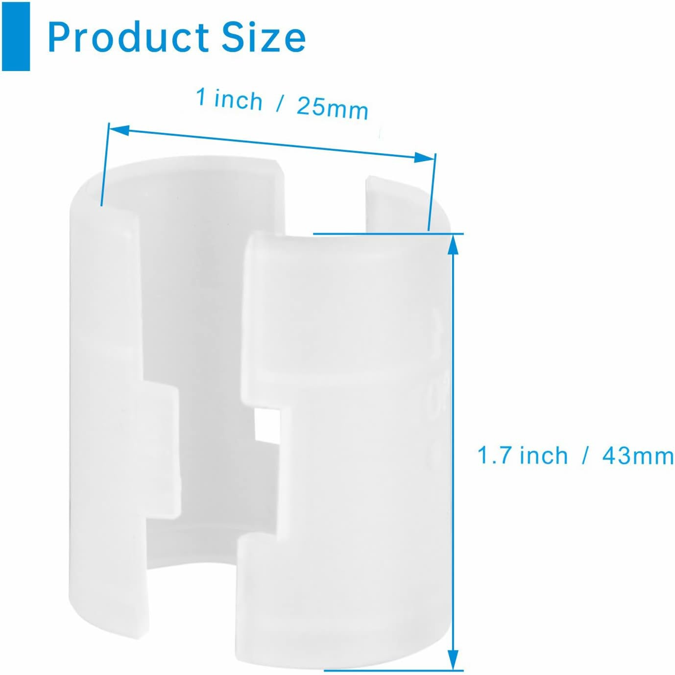 52Pcs Clear Wire Shelf Clips – Shelf Lock Clips for 1 Inch Pipe Shelving