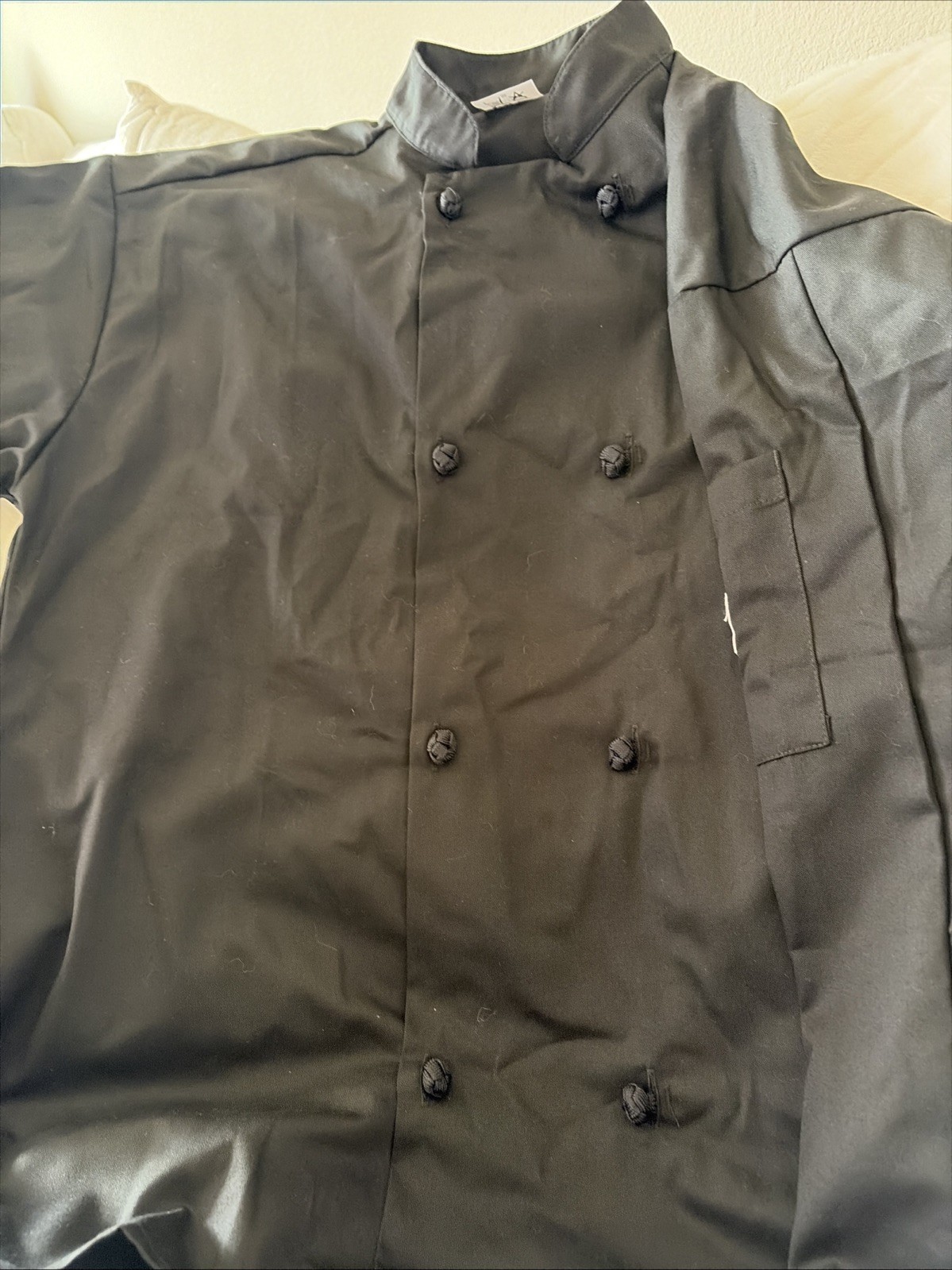 Mercer Culinary Genesis Unisex Chef Jacket Black Medium Size -No Returns