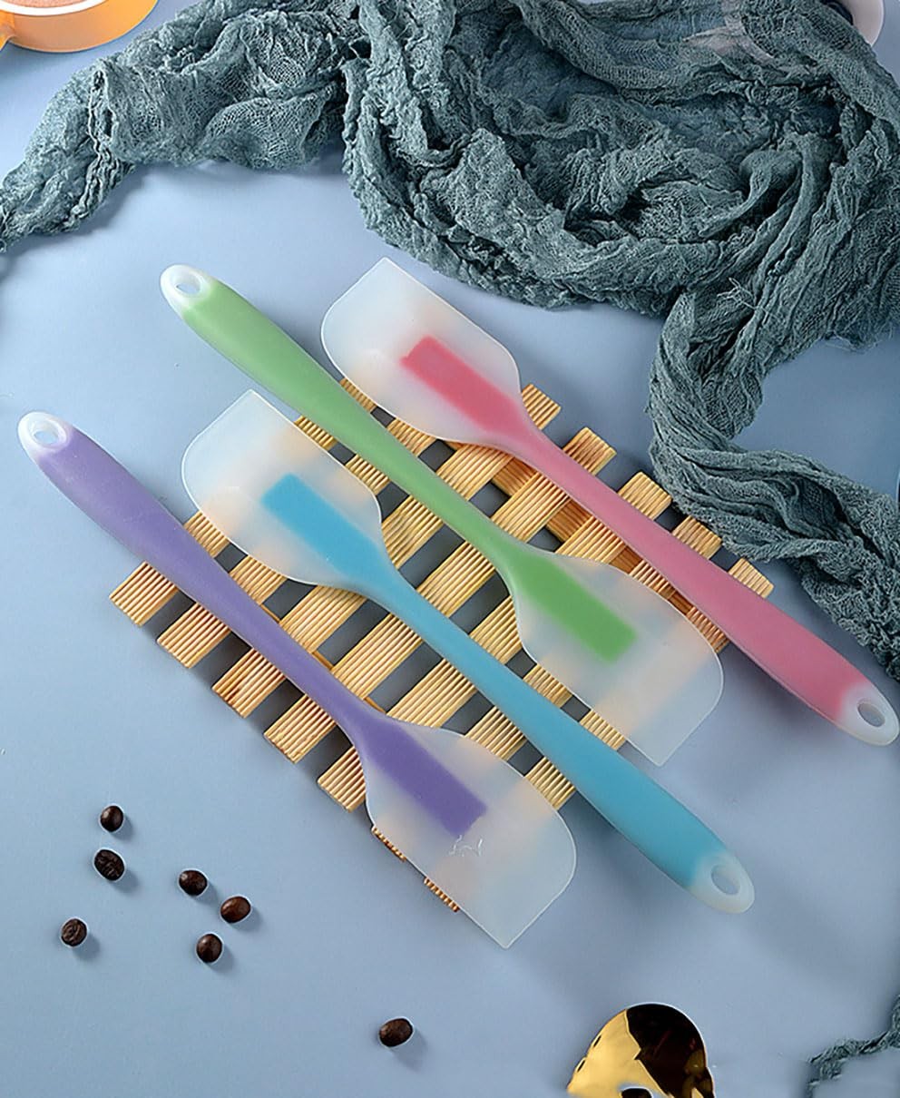 5PCS Silicone Spatula Set Heat Resistant Cake Cream Butter Multicolor