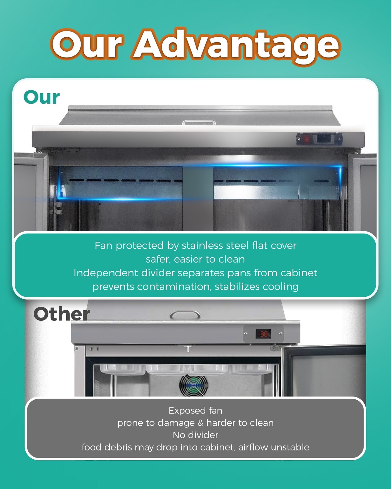 Commercial 28» Refrigerated Salad Sandwich Prep Table Single Door 7.4 cu.ft.