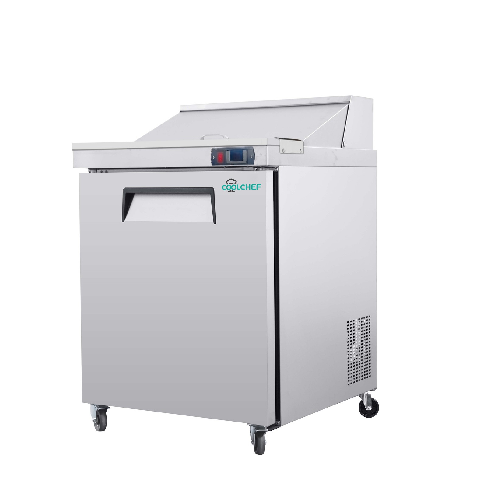 Commercial 28» Refrigerated Salad Sandwich Prep Table Single Door 7.4 cu.ft.