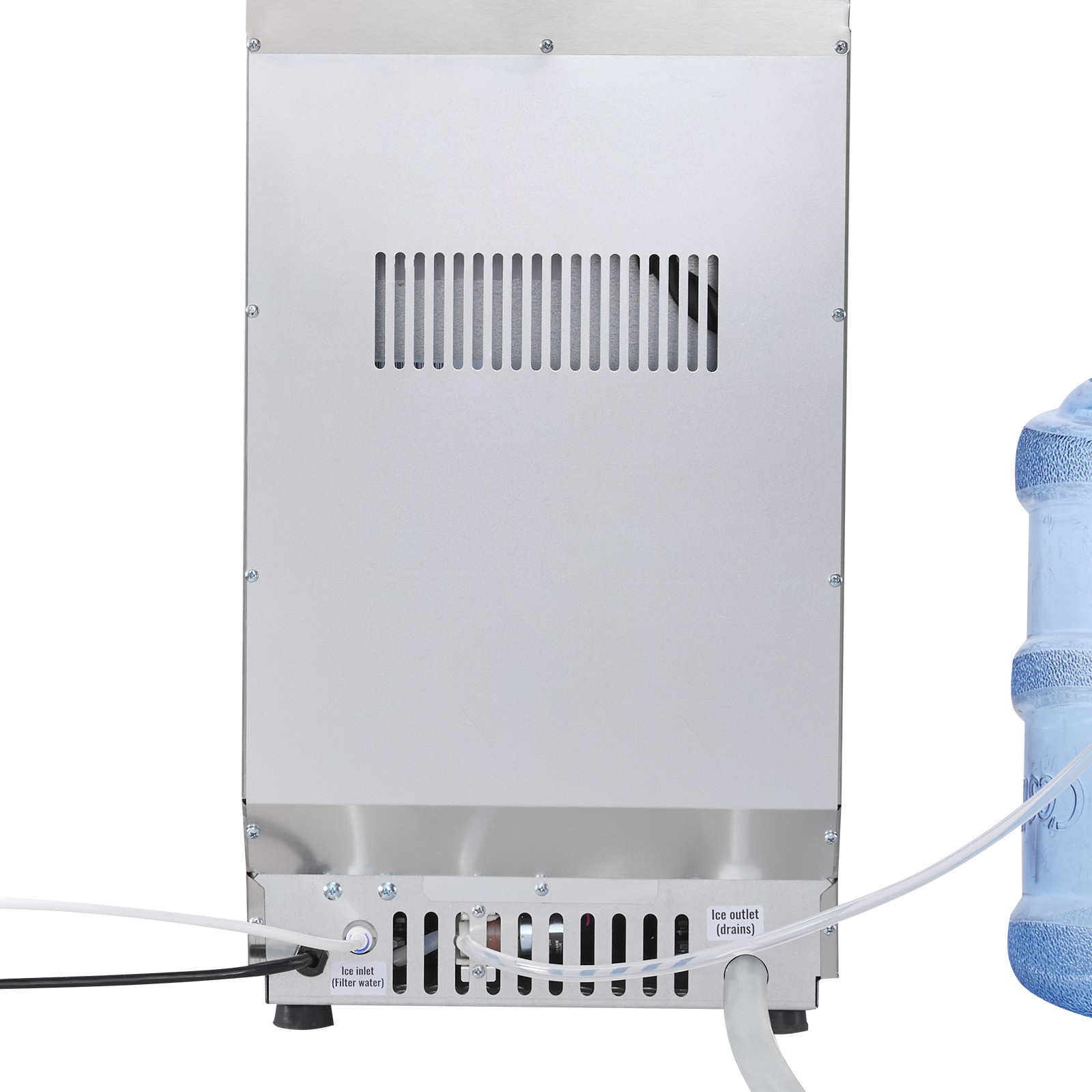 Uimoso 90lbs/24h Commercial Ice Maker for Bar and Restaurant with 13lbs Storage