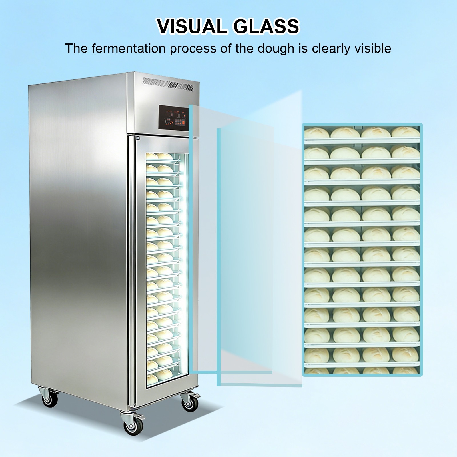 Kolice Commercial Dough Proofing Cabinets 18×26 inches Sheet Pans -22C to 45C
