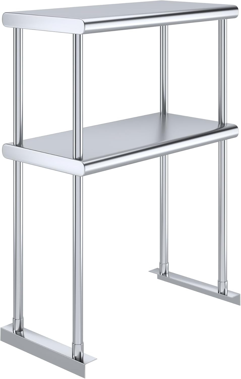 Amgood Double Overshelf Stainless Steel NSF – Many (24″ Long X 12″ Deep)