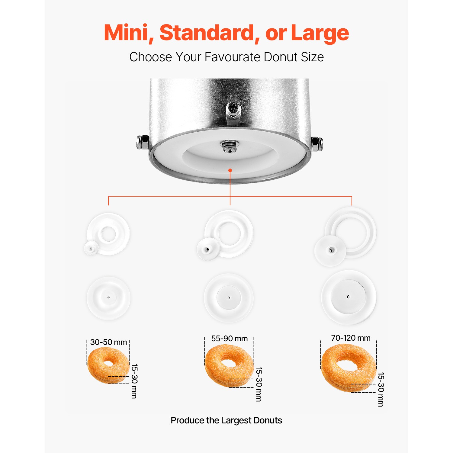 Commercial Automatic Donuts Making Machine Doughnut Maker Single Row 90 PCS/H