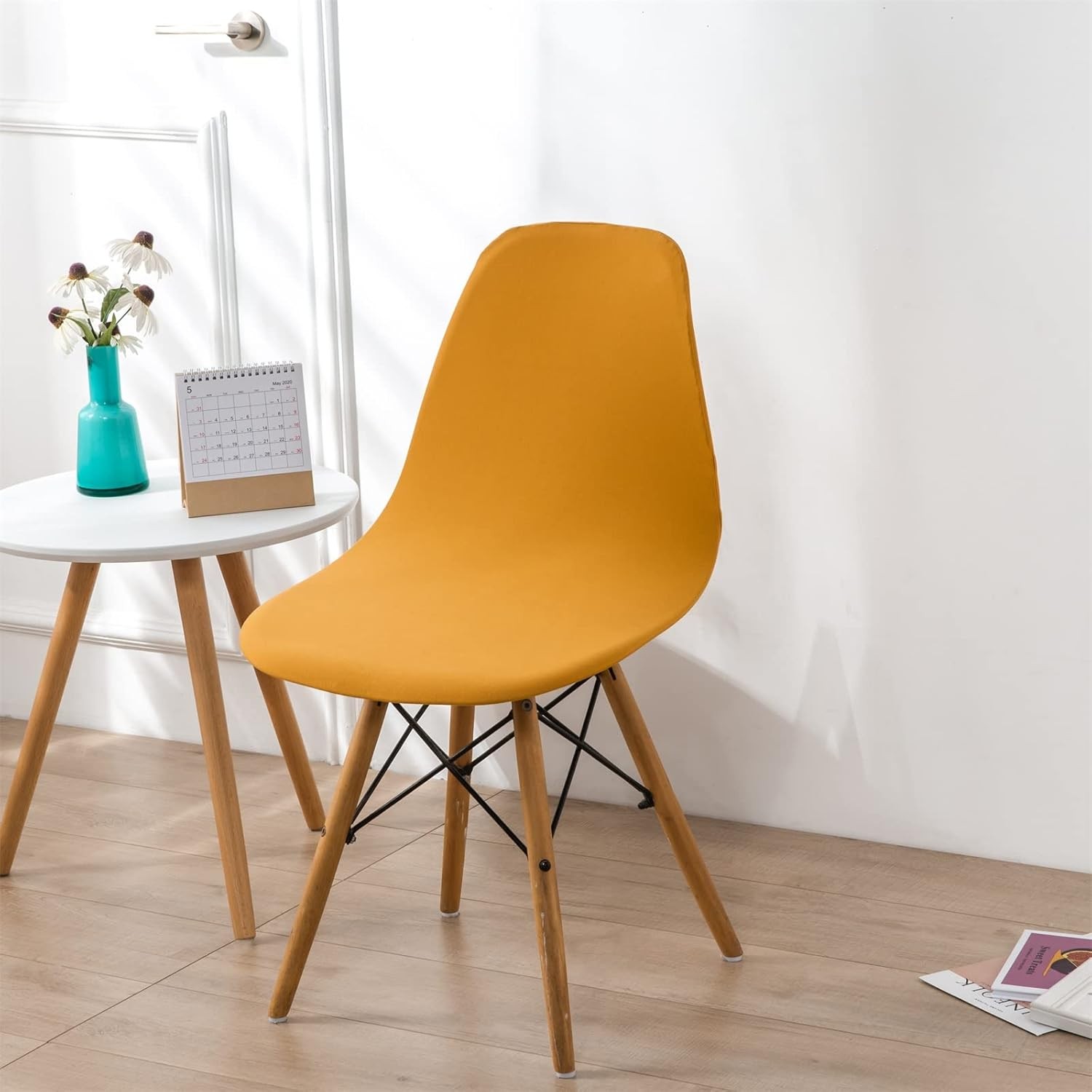 Mid Century Modern Dining Chair Covers Shell Chair Cover Lounge Armless Chair