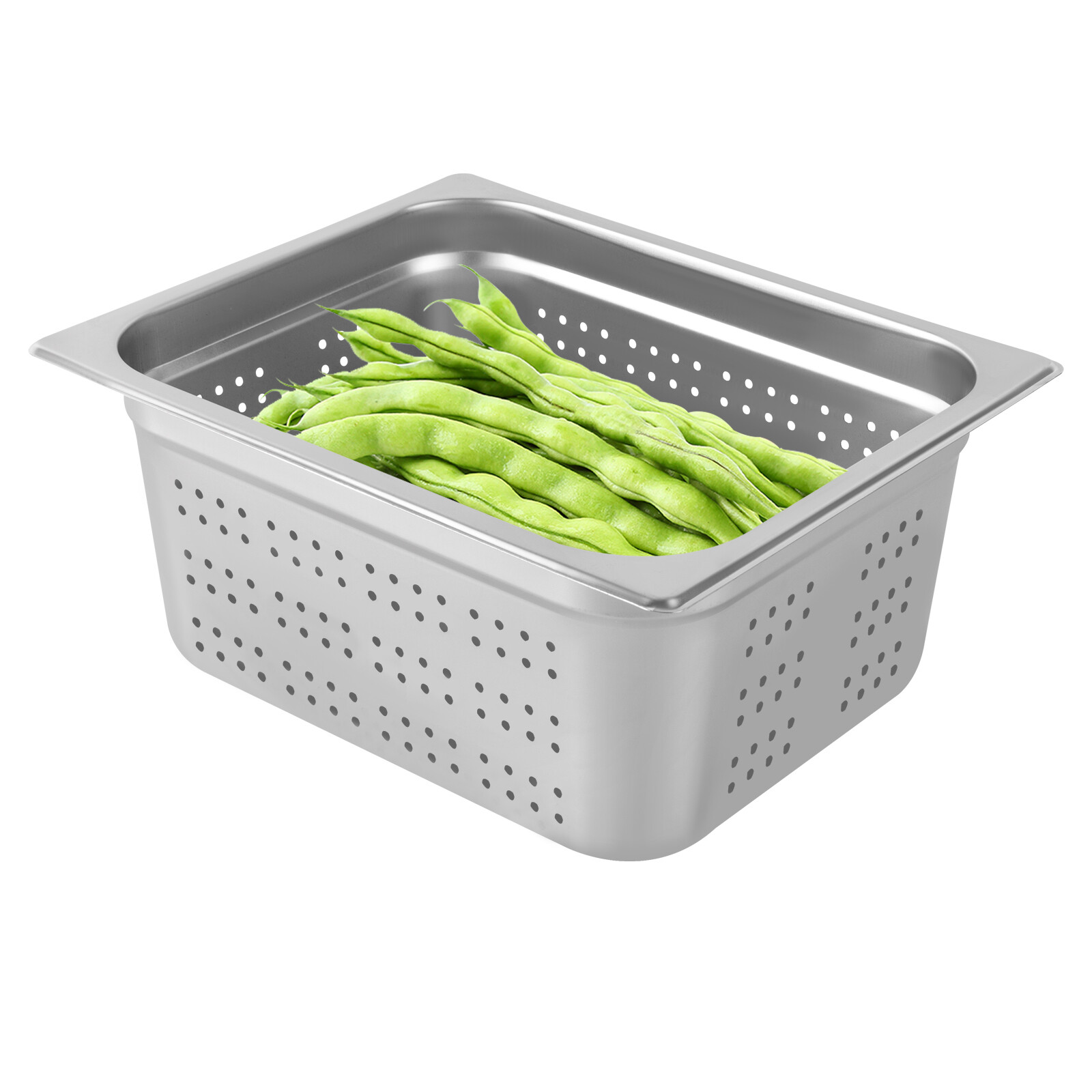 NEW!1/2-Size Perforated Stainless Steel Steam Table Food Pan 6″ Deep Hotel Pan