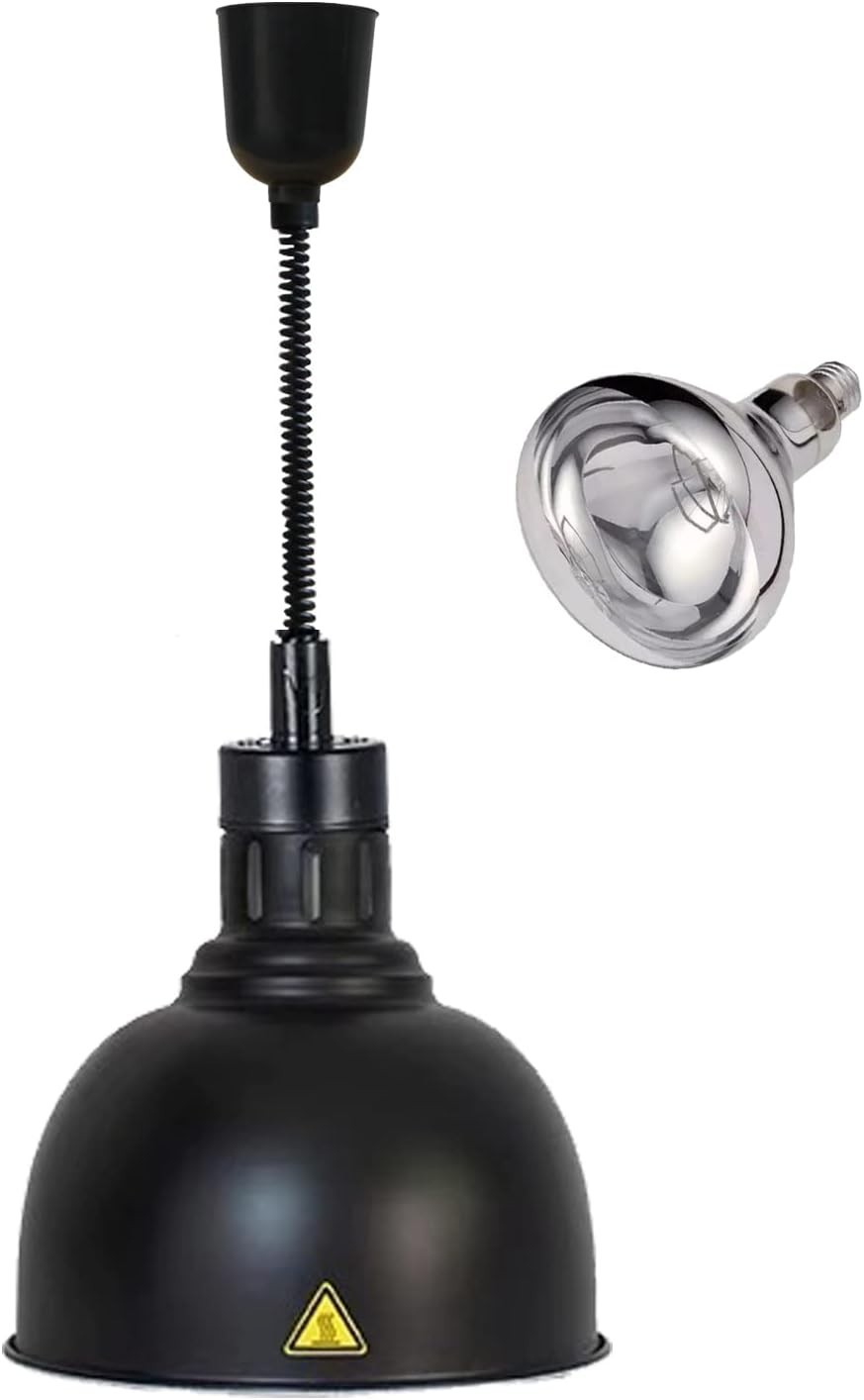 Retractable Heat Lamp For Food With 250W Heating Bulb Food Warmer For Restaurant