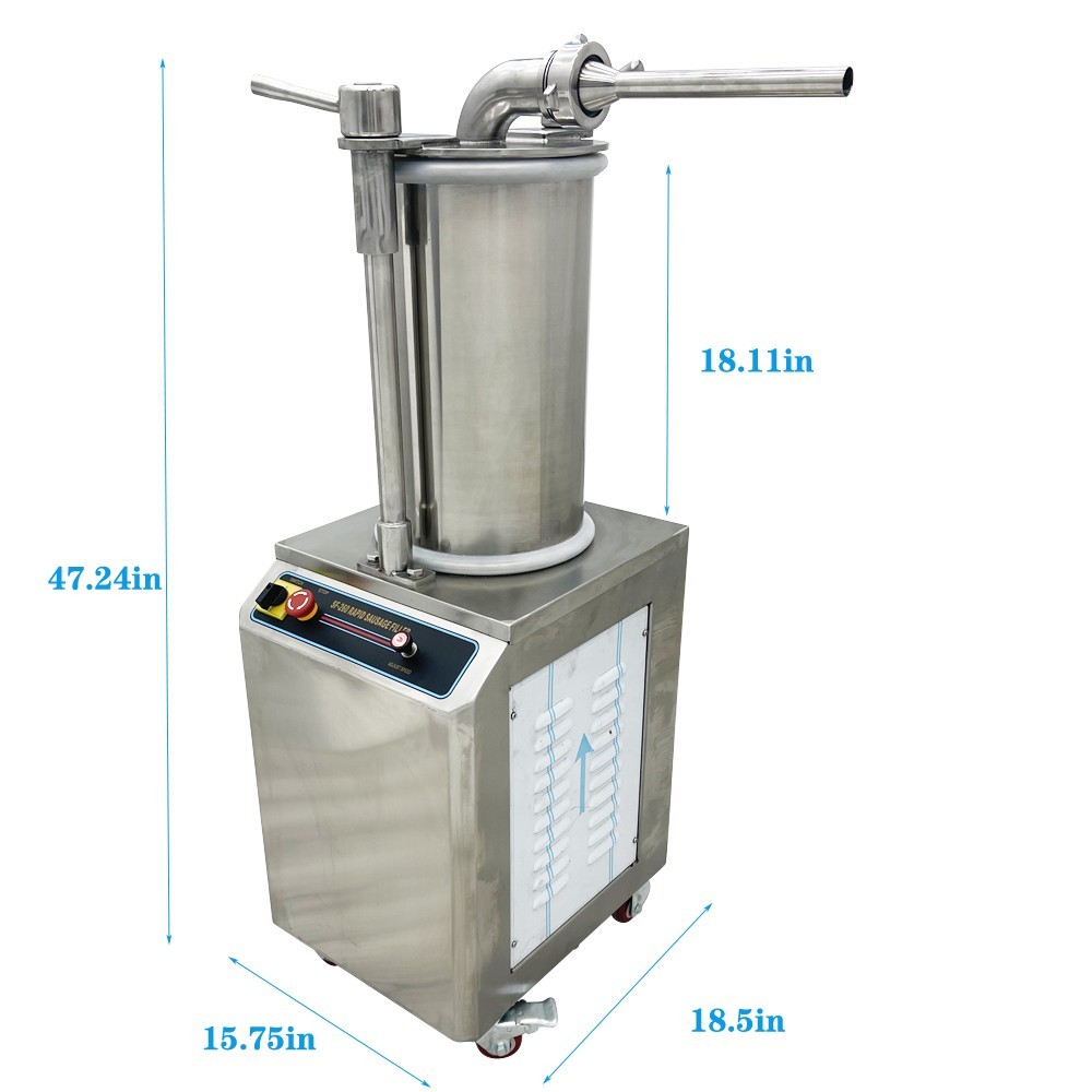 Open Box QSJ-T Small Desktop Double-layer Shredder Meat Cutting Machine