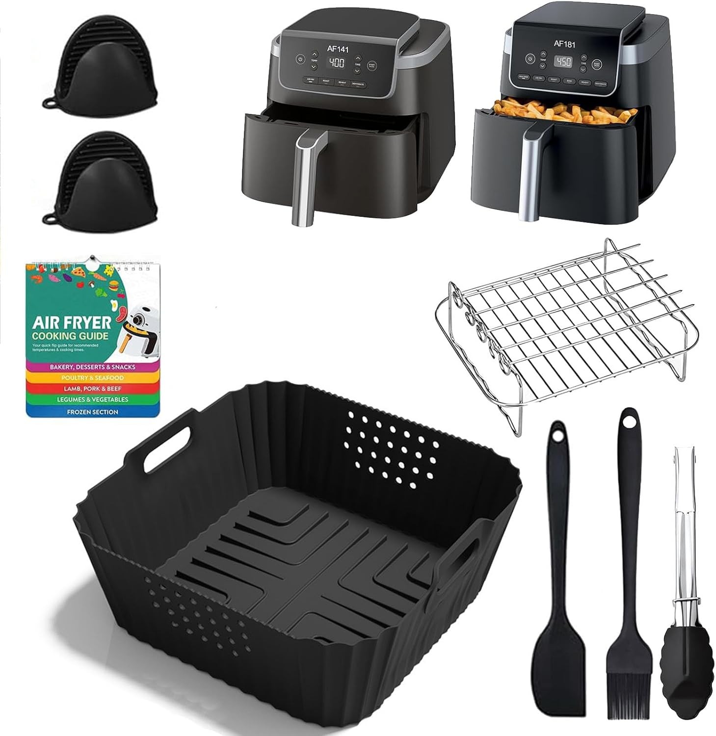 7pcs Accessories for Ninja Air Fryer Pro XL 6-in-1 – AF181 &AF141 6.5 QT Air Fry