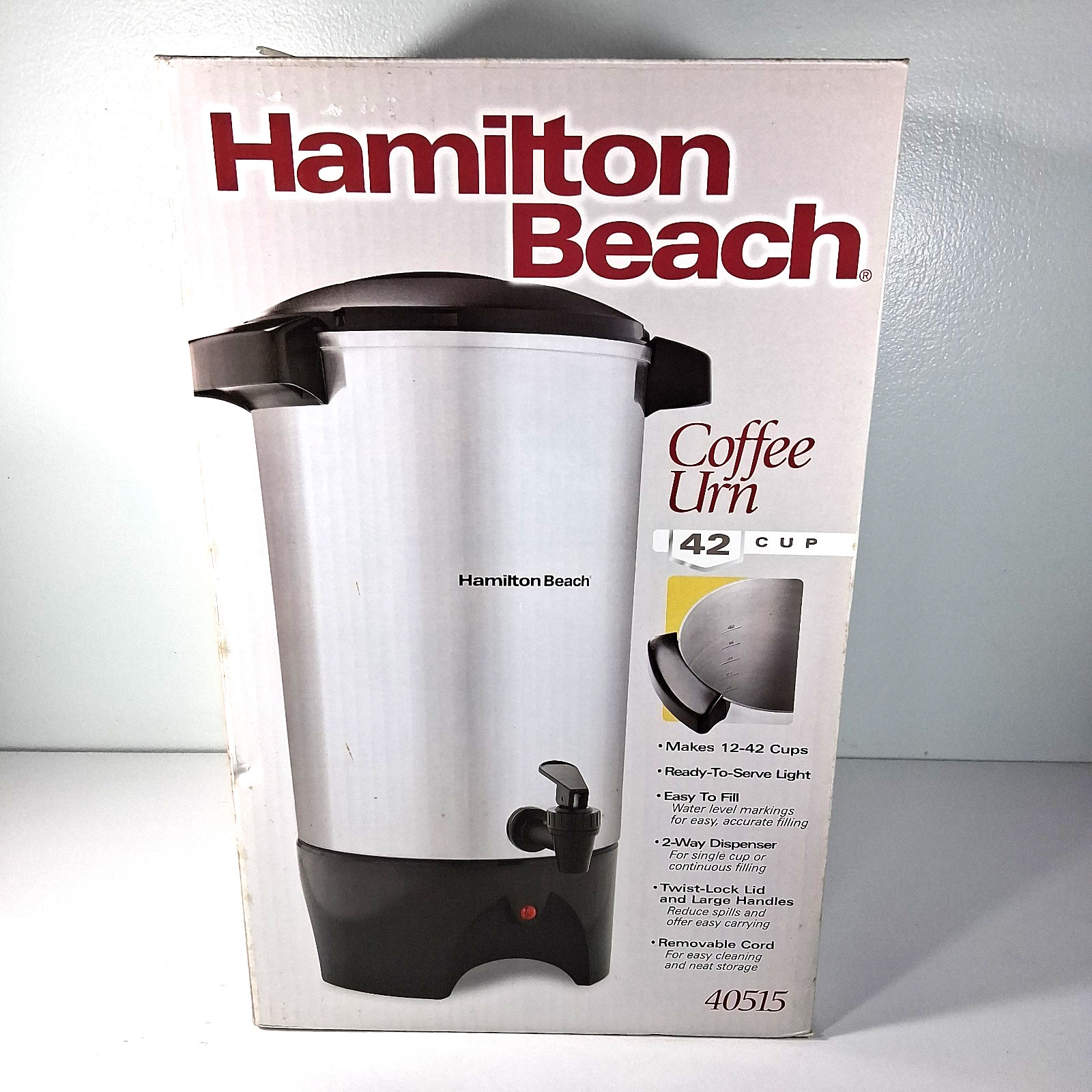 Hamilton Beach 45 Cup Coffee Urn & Hot Beverage Dispenser – Open Box