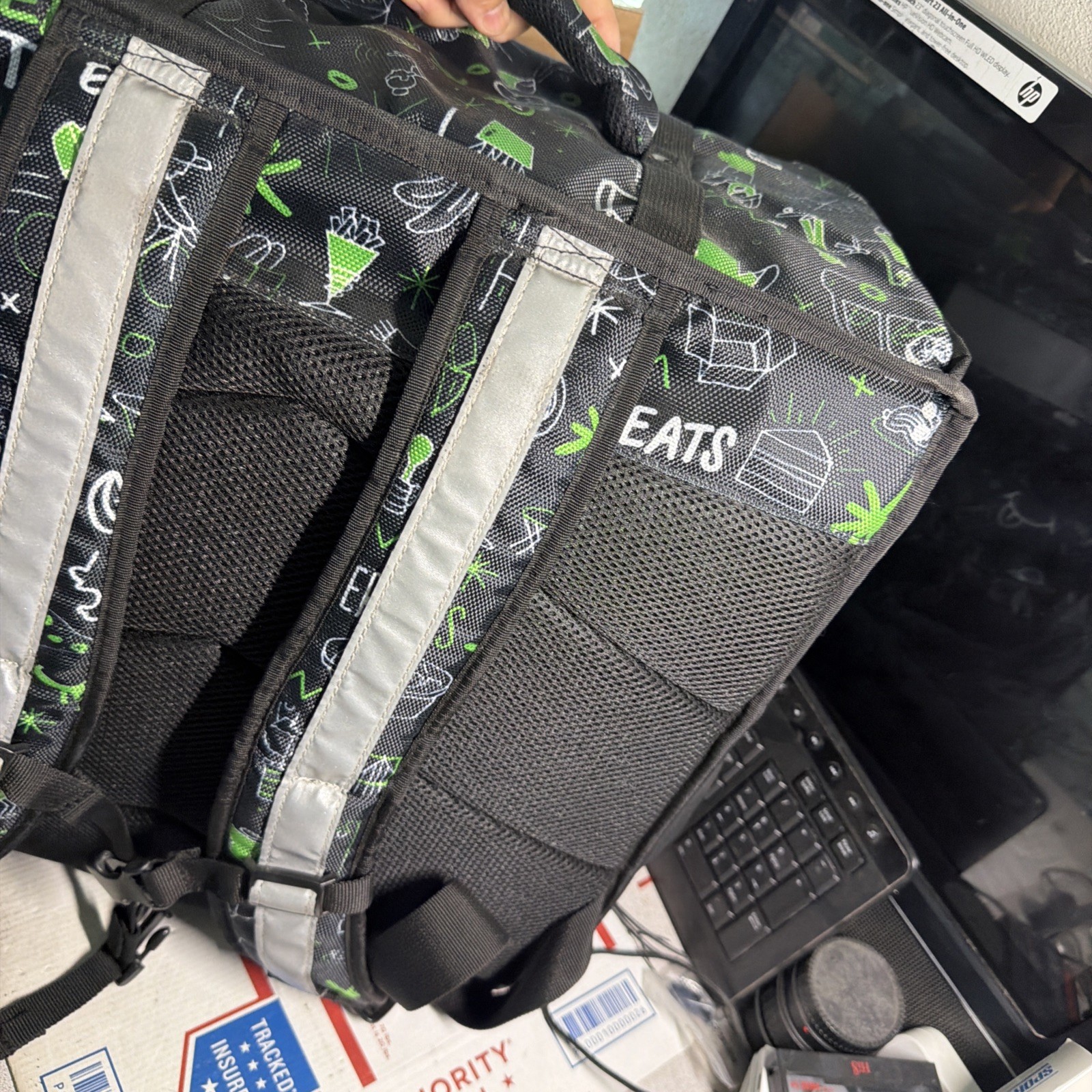 UberEats Limited Edition Artist Series Delivery Bag BackPack W/ Door Dash Bag